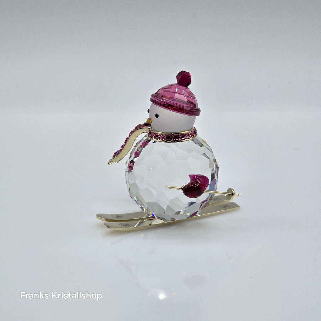 SWAROVSKI Holiday Cheers Dulcis Schneemann auf Ski Pink 5687121