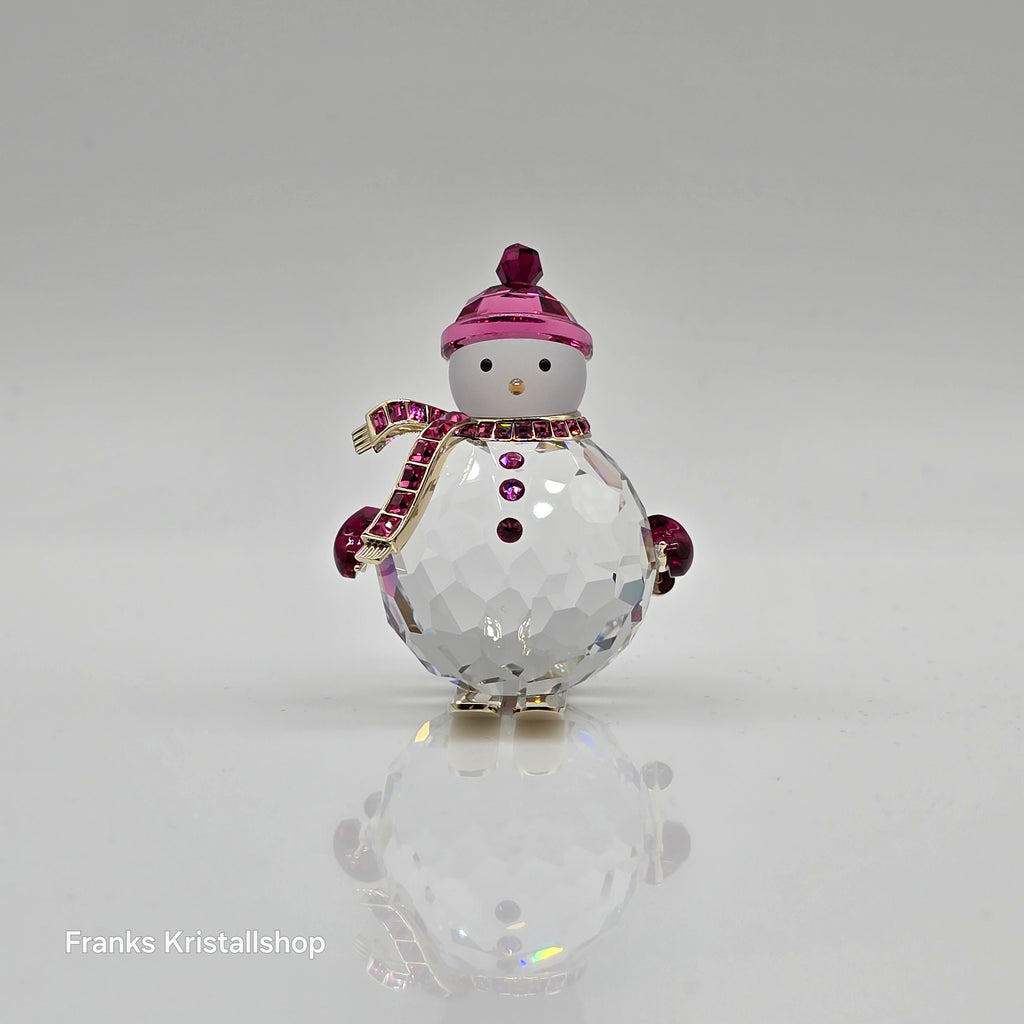 SWAROVSKI Holiday Cheers Dulcis Schneemann auf Ski Pink 5687121