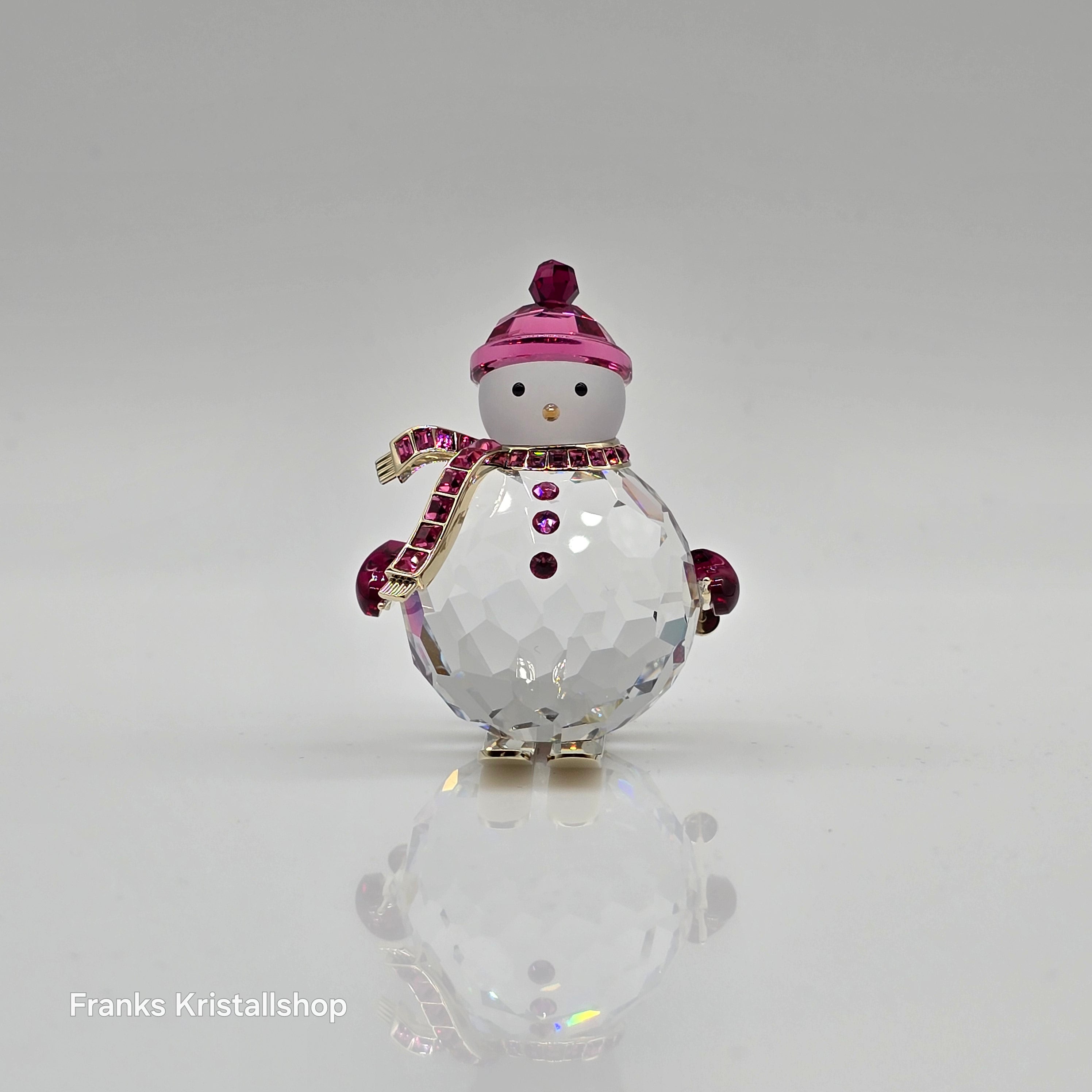 SWAROVSKI Holiday Cheers Dulcis Schneemann auf Ski Pink 5687121