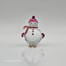 Lade das Bild in den Galerie-Viewer, SWAROVSKI Holiday Cheers Dulcis Schneemann auf Ski Pink 5687121
