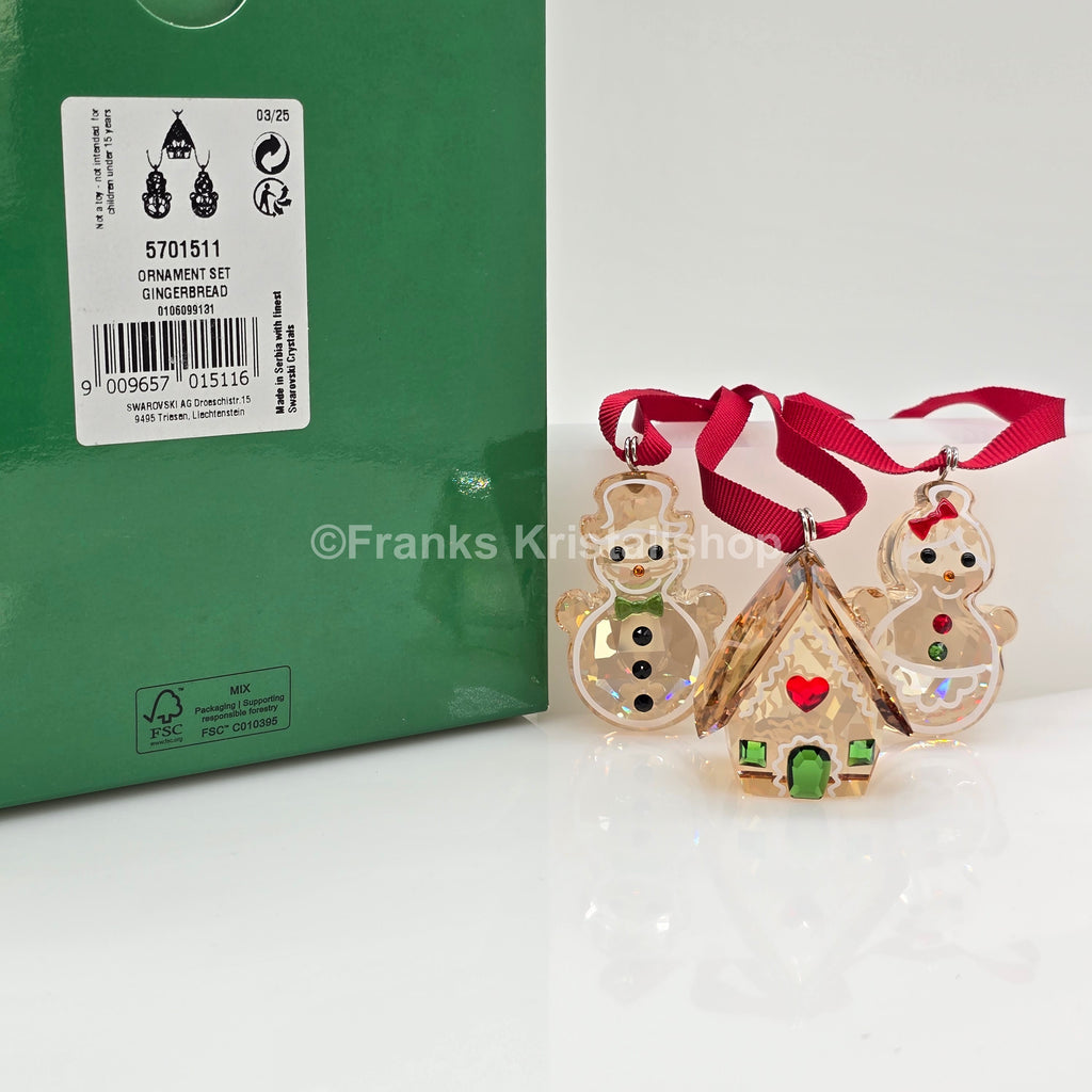 SWAROVSKI Holiday Cheers Lebkuchen Ornament Set 5701511