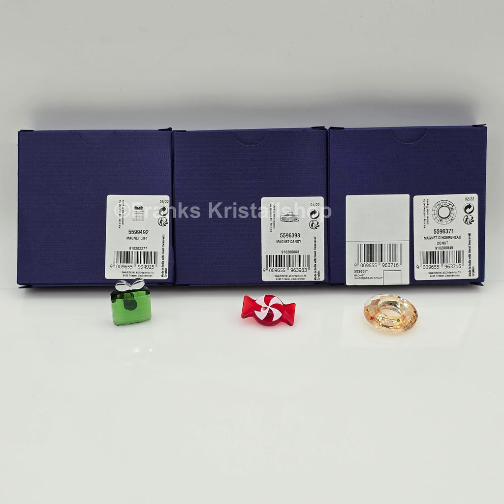 SWAROVSKI Holiday Cheers Magnet Set 3-tlg. Donut - Geschenk - Bonbon 5596371 - 5599492 - 5596398