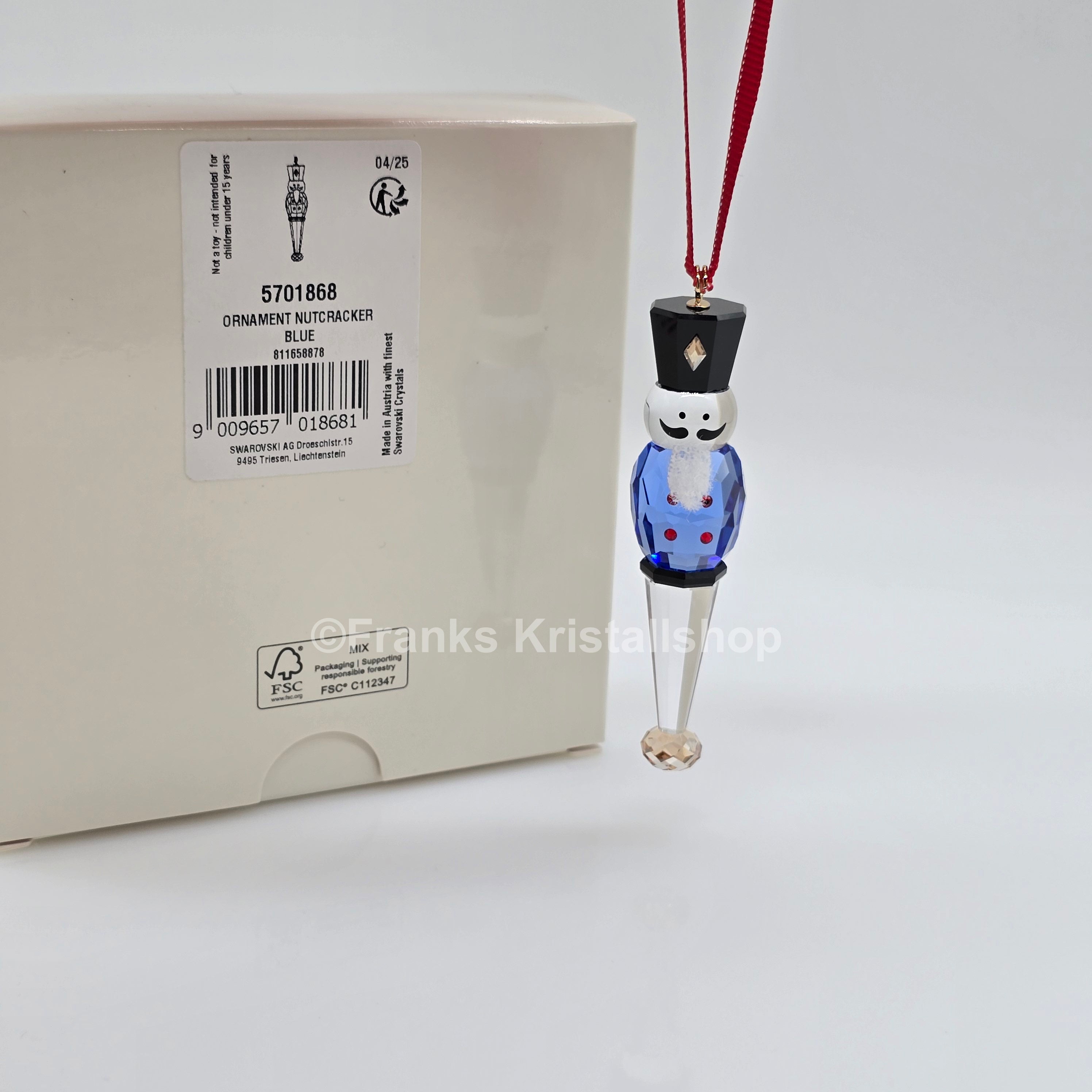 SWAROVSKI Holiday Cheers Nussknacker Ornament Blau 5701868