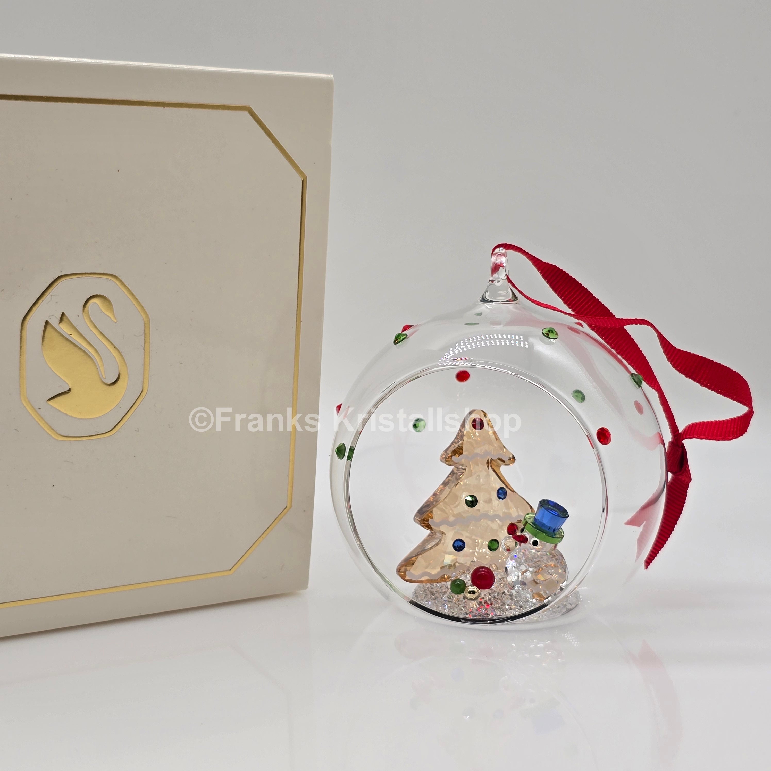Swarovski Holiday Cheers Weihnachtskugel Baum und Schneemann 5701509