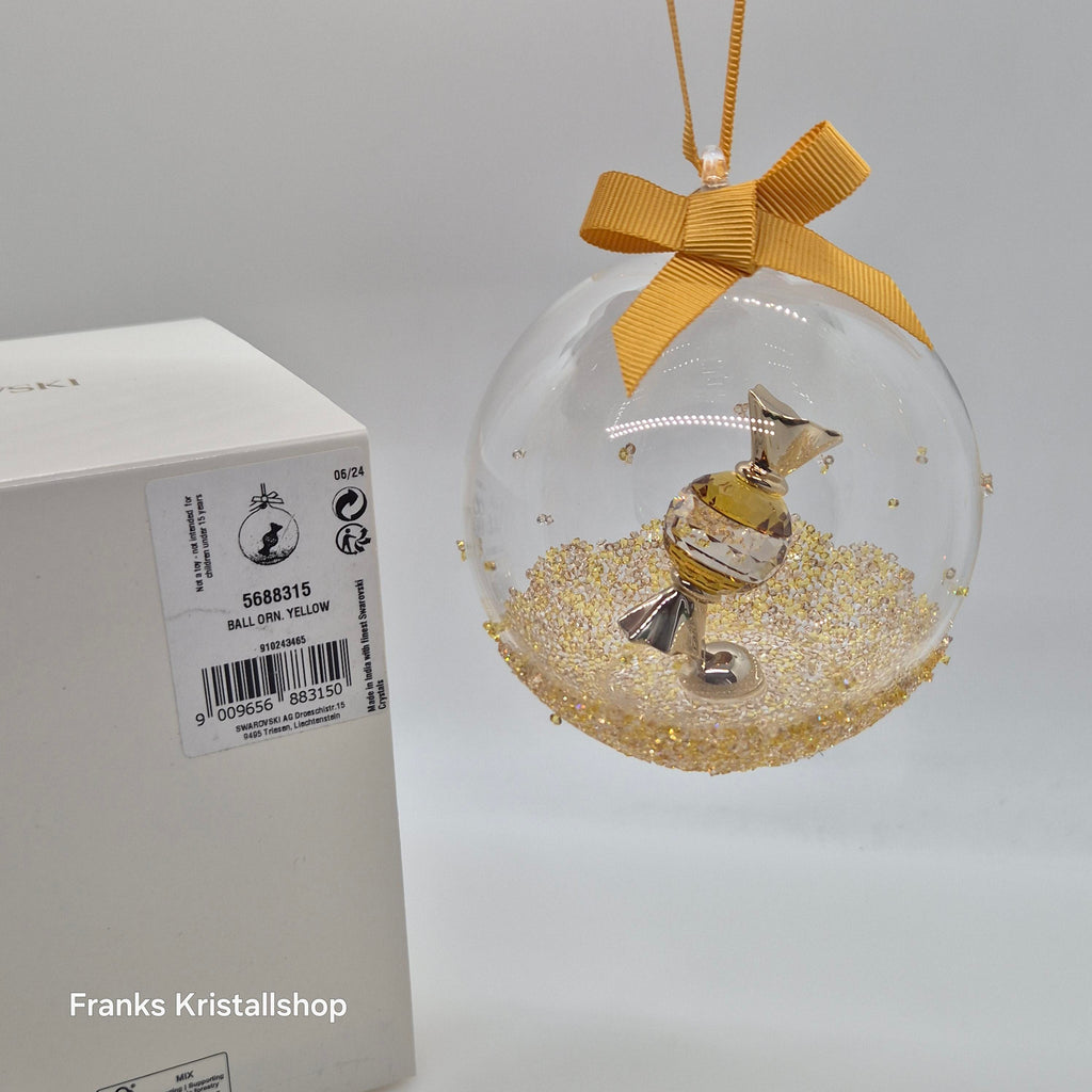 SWAROVSKI Holiday Cheers Dulcis Weihnachtskugel 2024 Bonbon Gelb 5688315