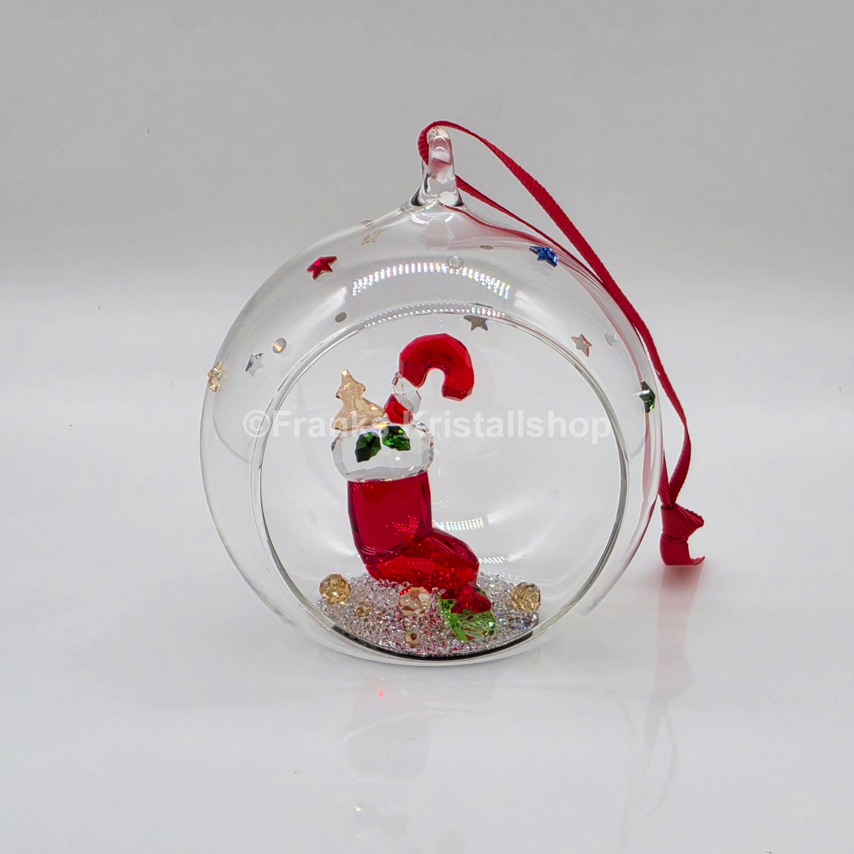 SWAROVSKI Holiday Cheers Weihnachtskugel Nikolausstiefel und Bonbon 5735700