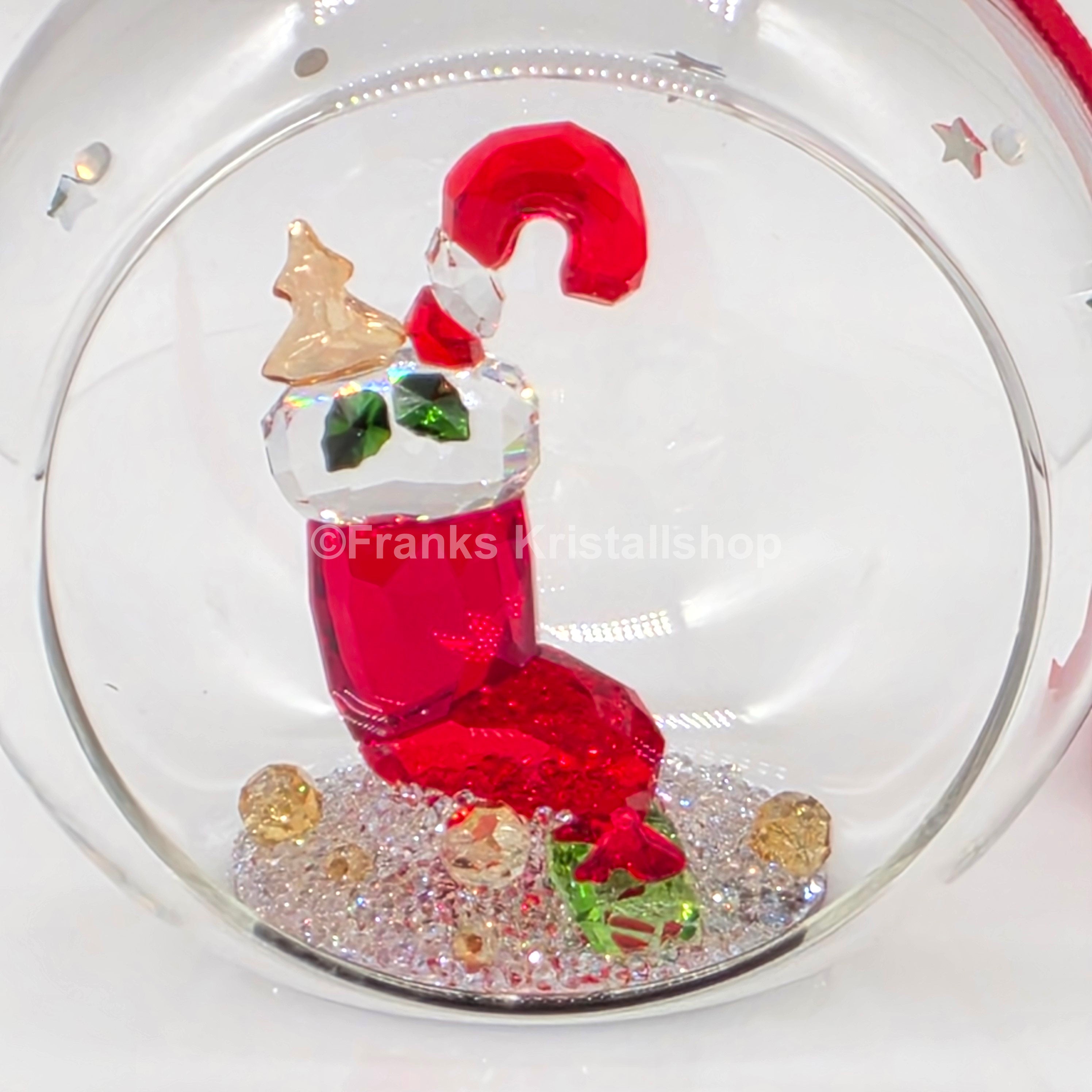 SWAROVSKI Holiday Cheers Weihnachtskugel Nikolausstiefel und Bonbon 5735700