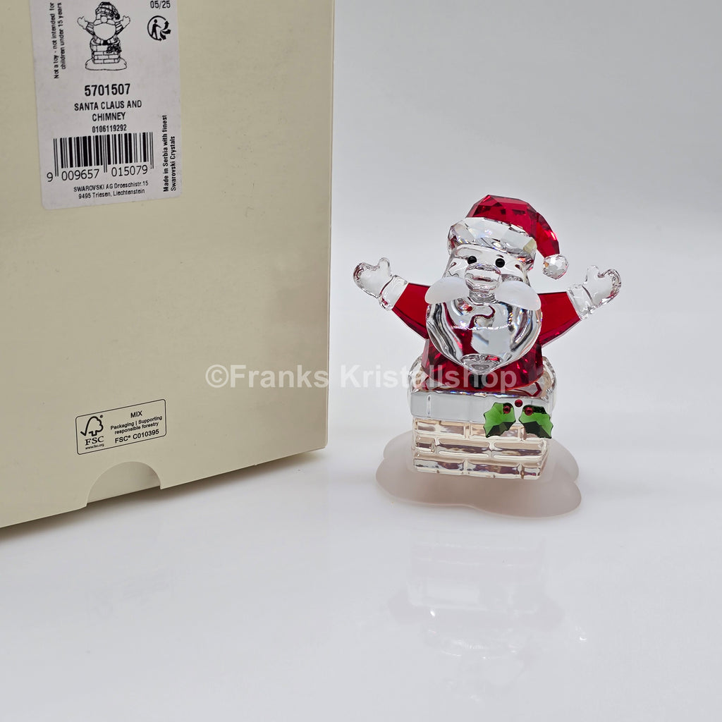 SWAROVSKI Holiday Cheers Weihnachtsmann und Schornstein 5701507