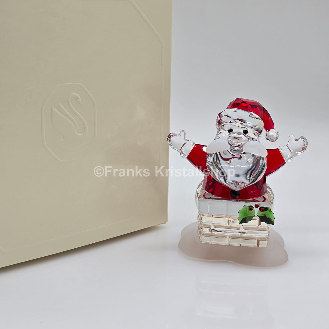 SWAROVSKI Holiday Cheers Weihnachtsmann und Schornstein 5701507
