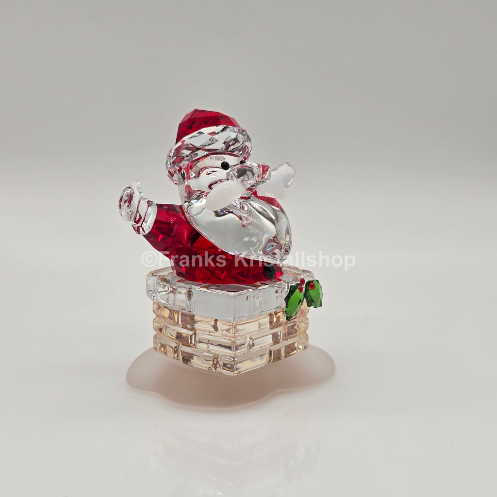 SWAROVSKI Holiday Cheers Weihnachtsmann und Schornstein 5701507