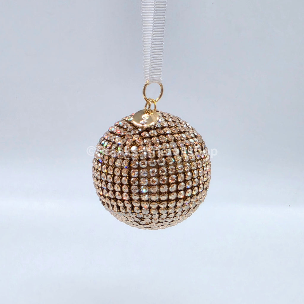 SWAROVSKI Holiday Magic Diskokugel Crystal Mesh Gold Ornament 5760467