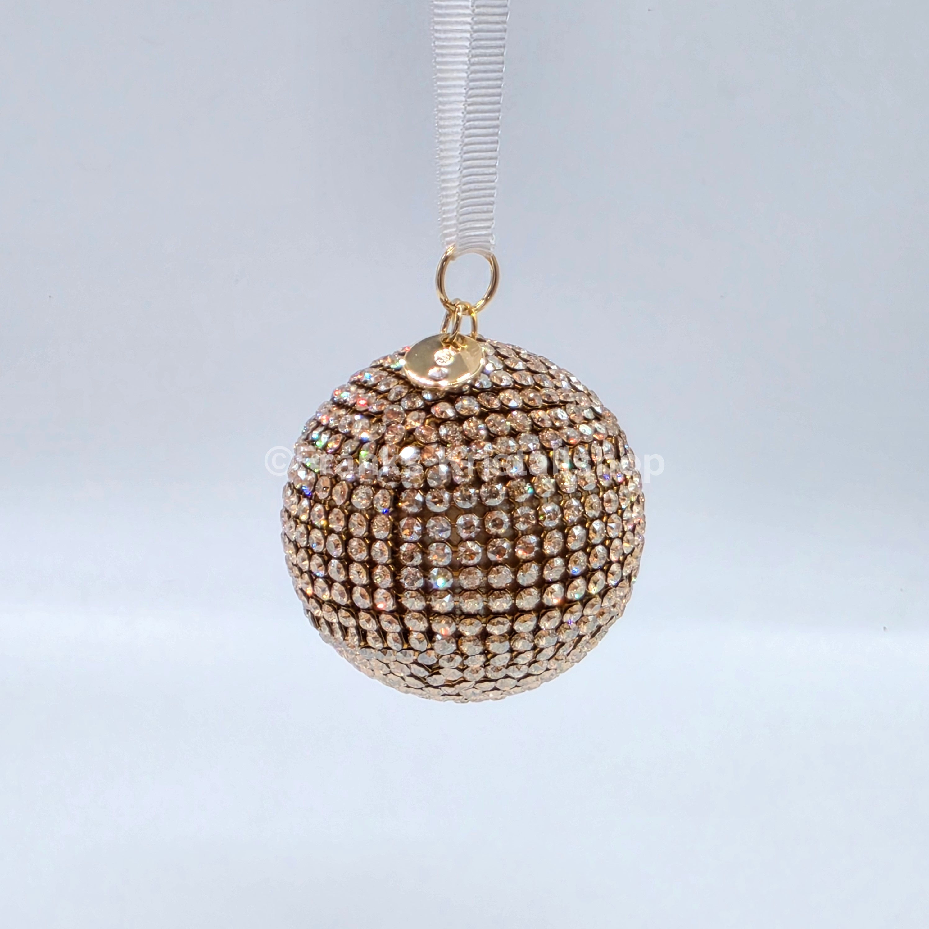 SWAROVSKI Holiday Magic Diskokugel Crystal Mesh Gold Ornament 5760467