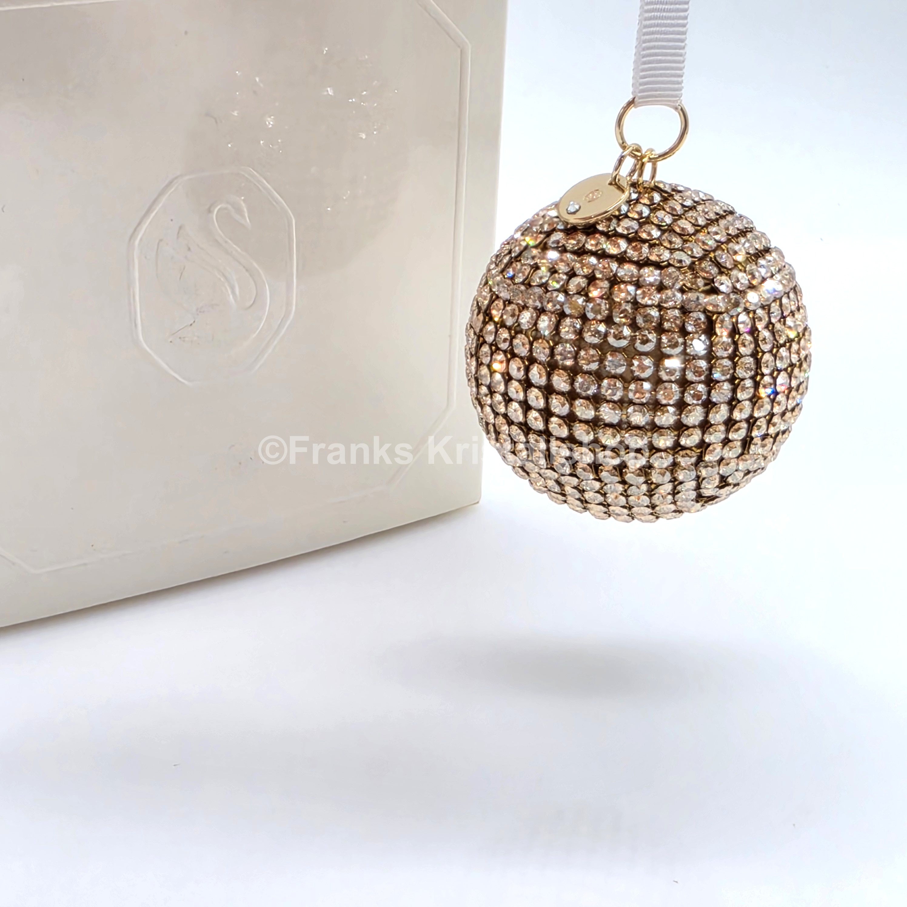 SWAROVSKI Holiday Magic Diskokugel Crystal Mesh Gold Ornament 5760467