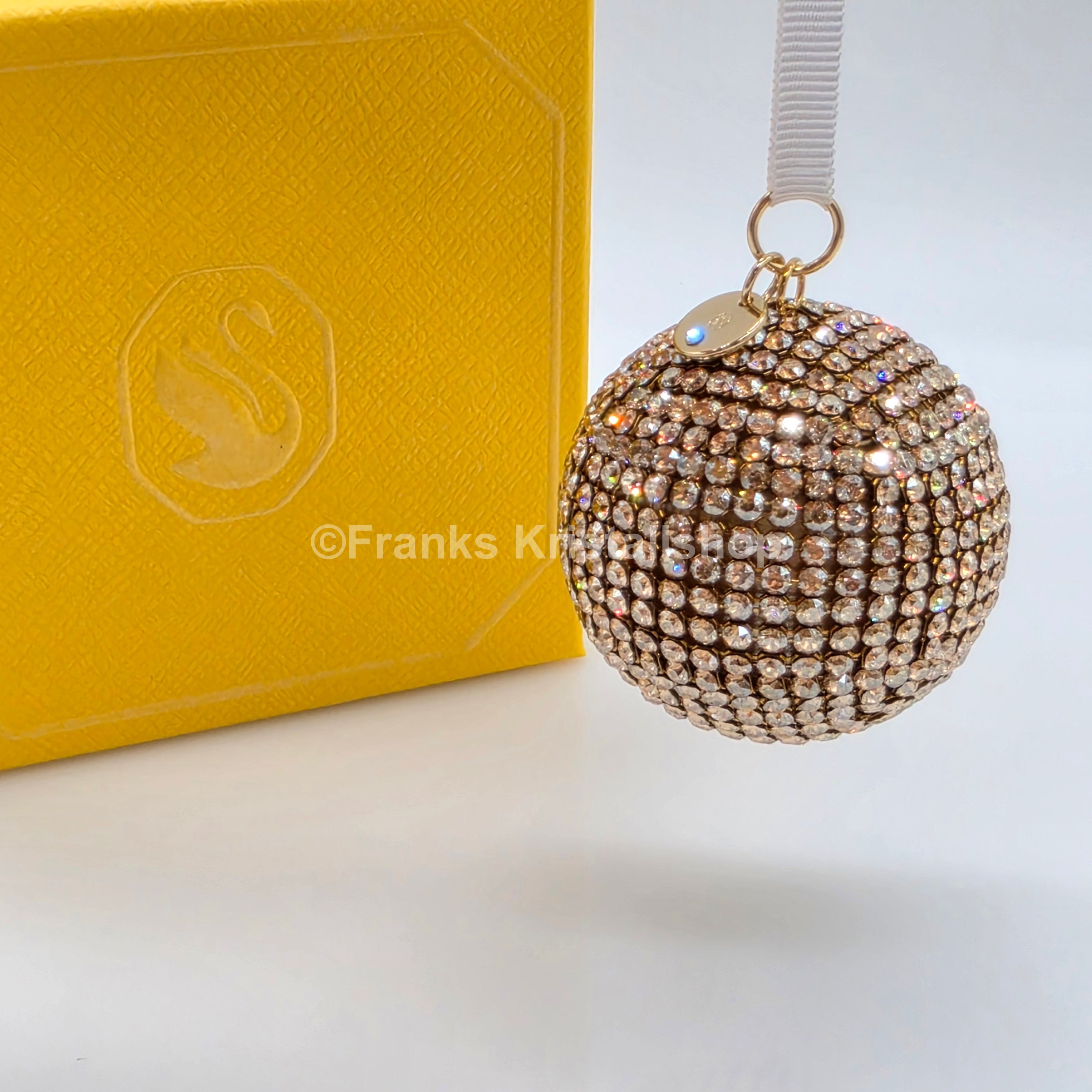 SWAROVSKI Holiday Magic Diskokugel Crystal Mesh Gold Ornament 5760467