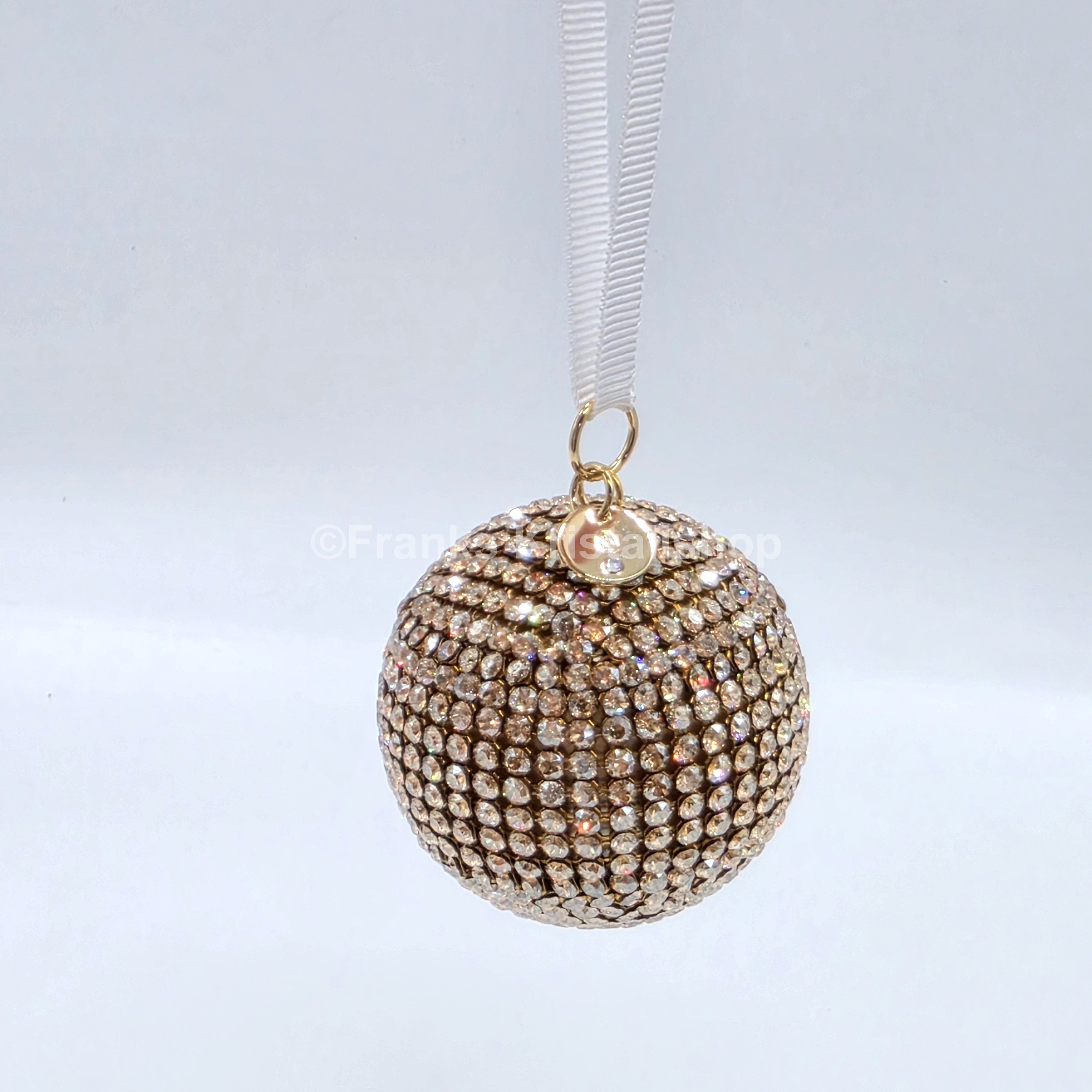 SWAROVSKI Holiday Magic Diskokugel Crystal Mesh Gold Ornament 5760467