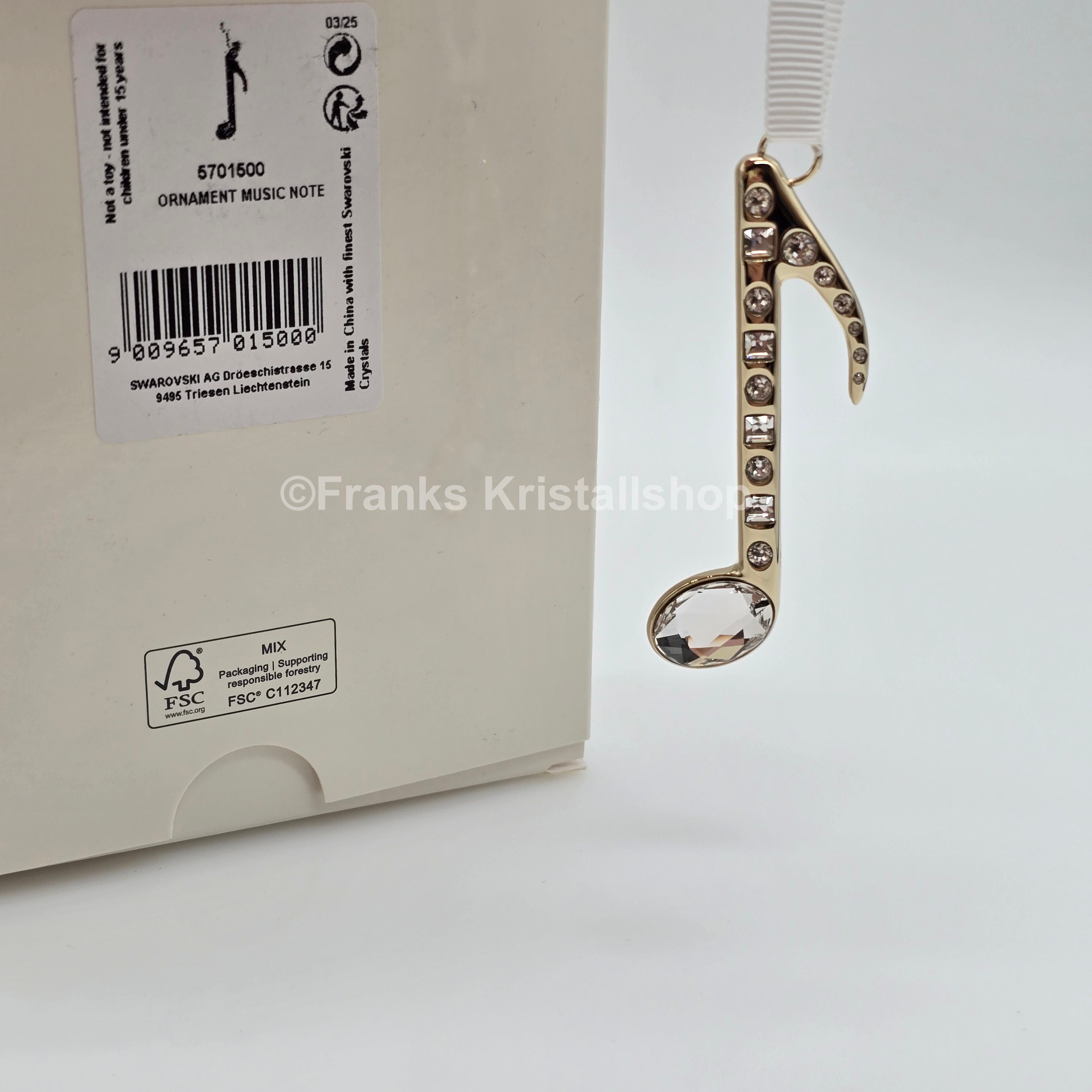SWAROVSKI Holiday Magic Musiknote Ornament 5701500