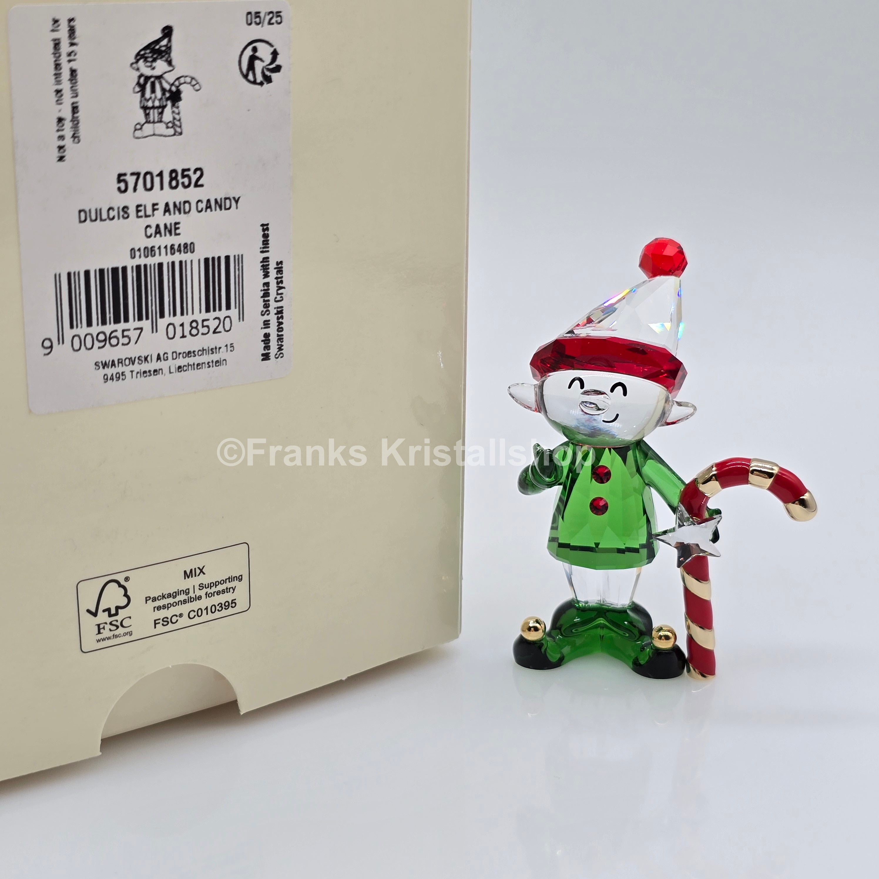 SWAROVSKI Holiday Cheers Dulcis Elfe Elf und Zuckerstange 5701852