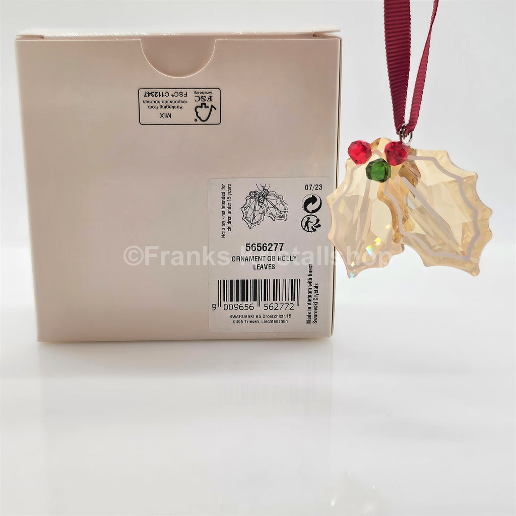 SWAROVSKI Holiday Cheers Lebkuchen Stechpalmenblätter Ornament 5656277