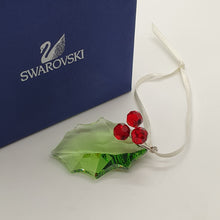 Lade das Bild in den Galerie-Viewer, SWAROVSKI Stechpalmenblatt Ornament Holly Leaf 870001 oU
