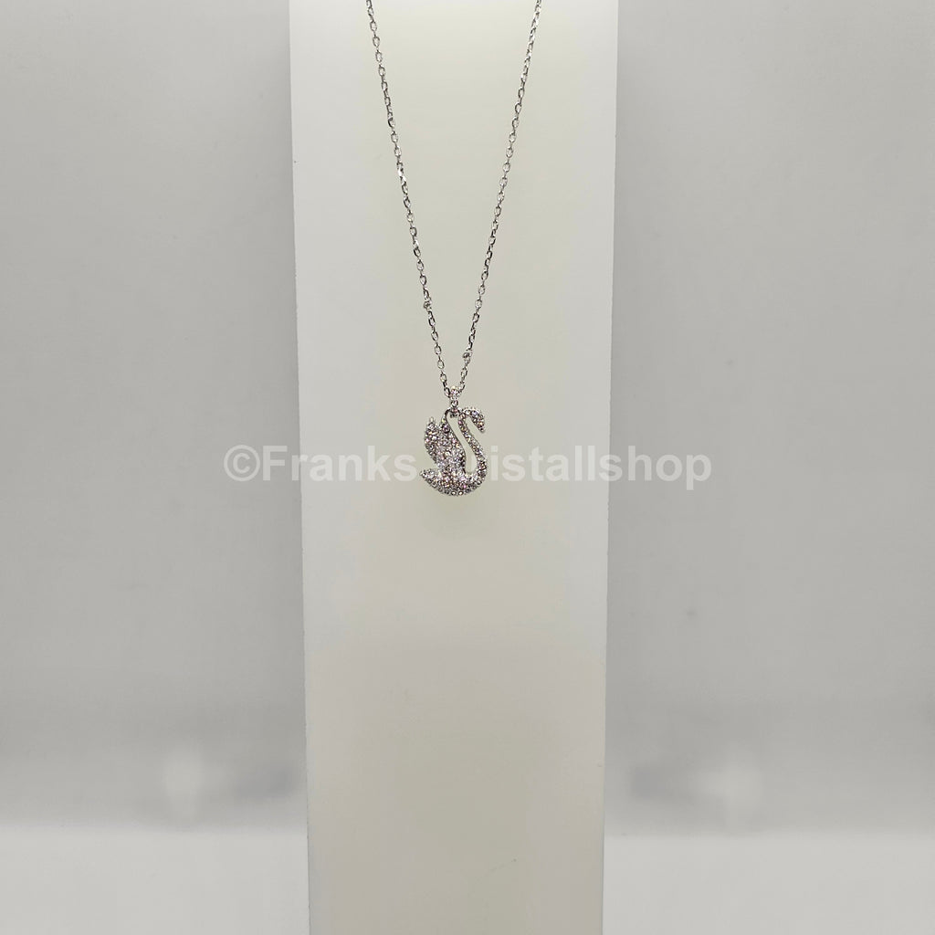 SWAROVSKI Iconic Swan Halskette Kette Schwan Mittel, Weiß, Rhodiniert 5647872