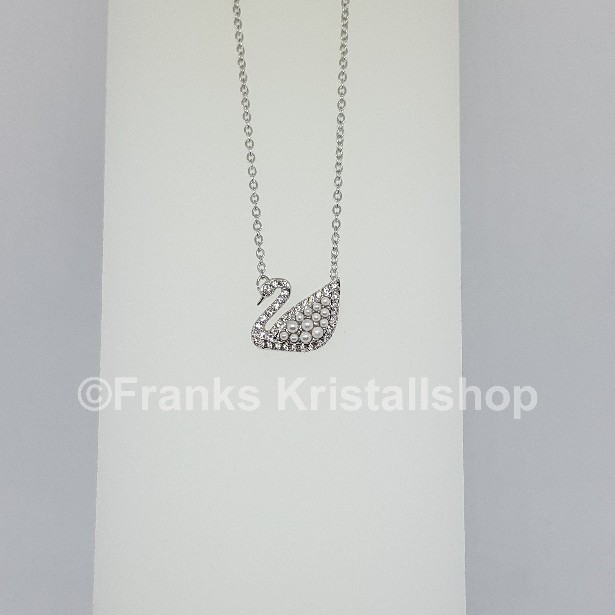 SWAROVSKI Iconic Swan Halskette Weiß, Rhodiniert 5416605