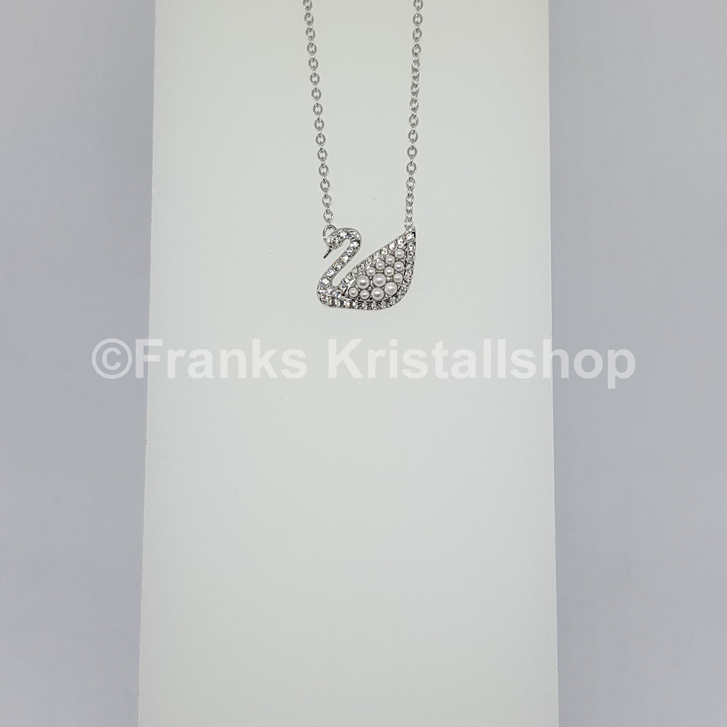 SWAROVSKI Iconic Swan Halskette Weiß, Rhodiniert 5416605
