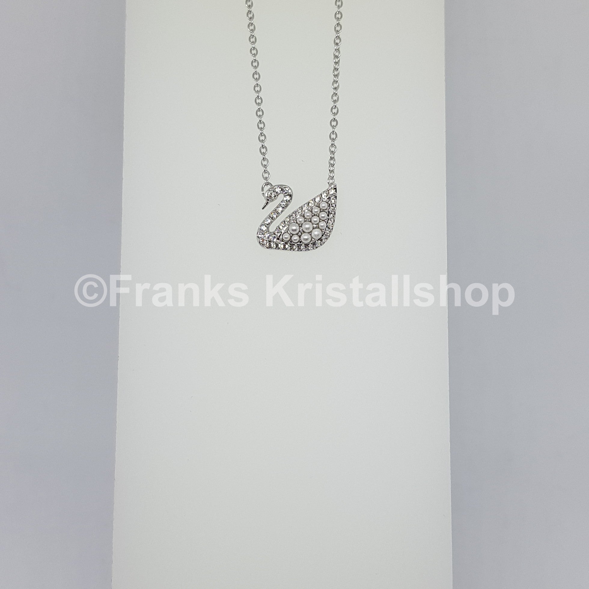 SWAROVSKI Iconic Swan Halskette Weiß, Rhodiniert 5416605