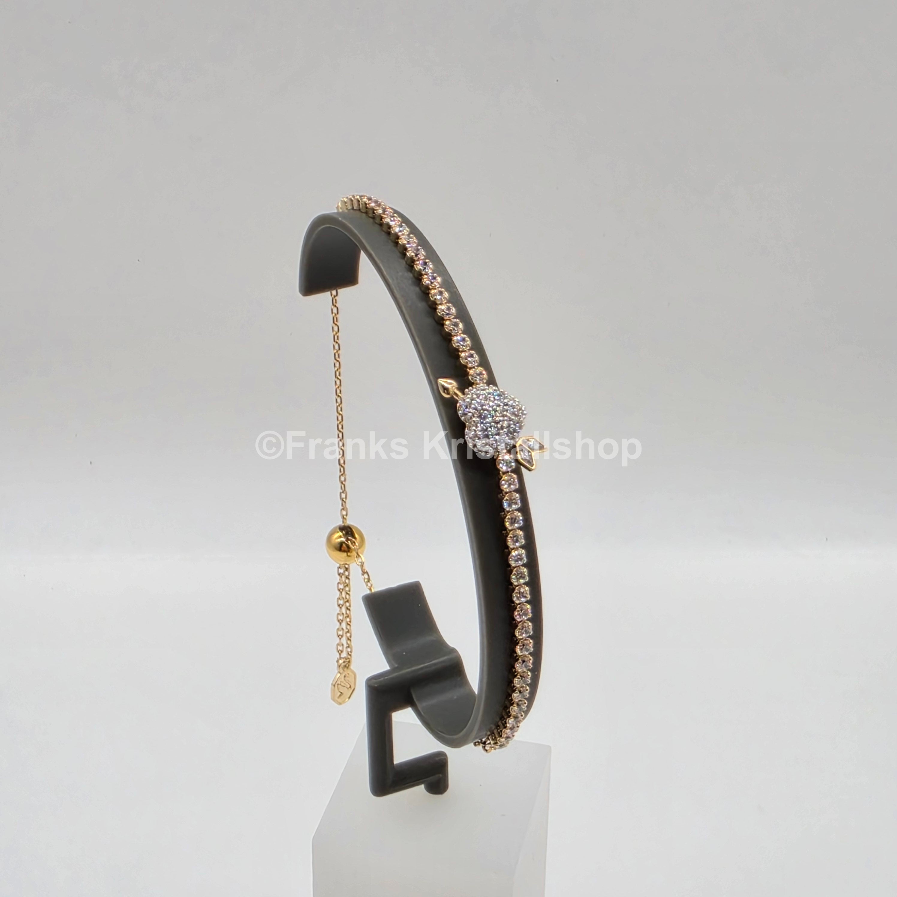 SWAROVSKI Idyllia Armband, Herz mit Pfeil, Weiß, Gold 5744061