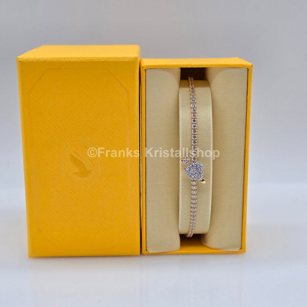 SWAROVSKI Idyllia Armband, Herz mit Pfeil, Weiß, Gold 5744061