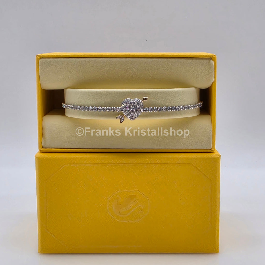 SWAROVSKI Idyllia Armband, Herz mit Pfeil, Liebespfeil, Rhod. 5742022