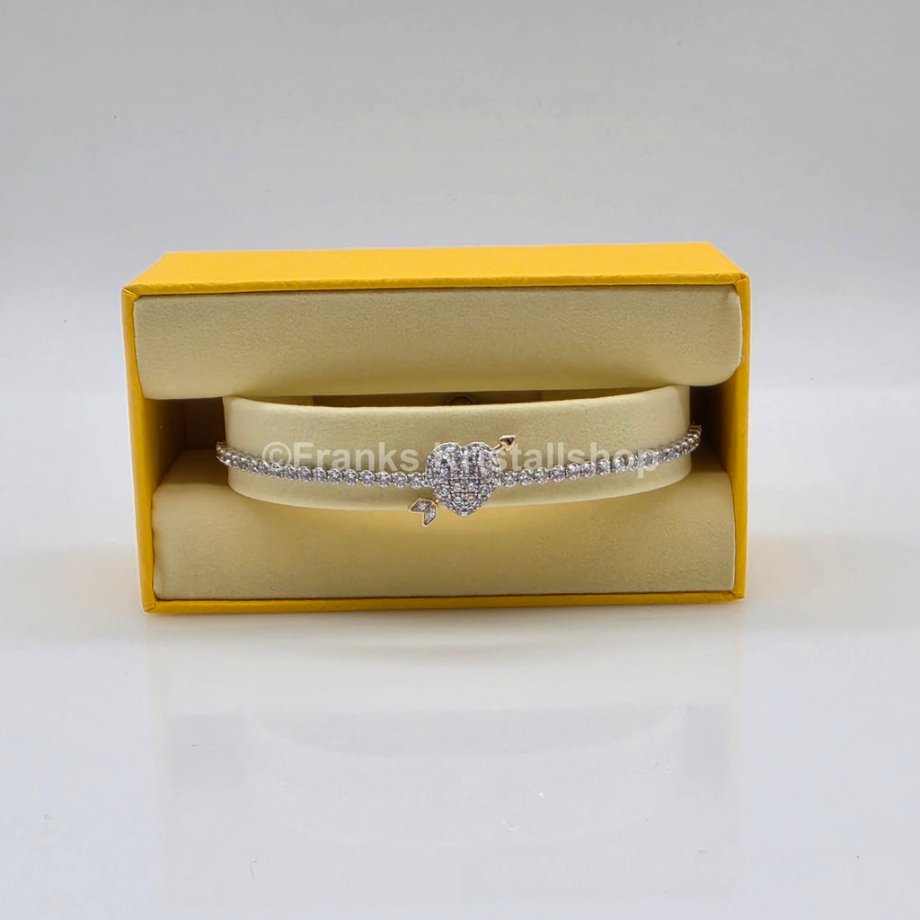 SWAROVSKI Idyllia Armband, Herz mit Pfeil, Liebespfeil, Rhod. 5742022