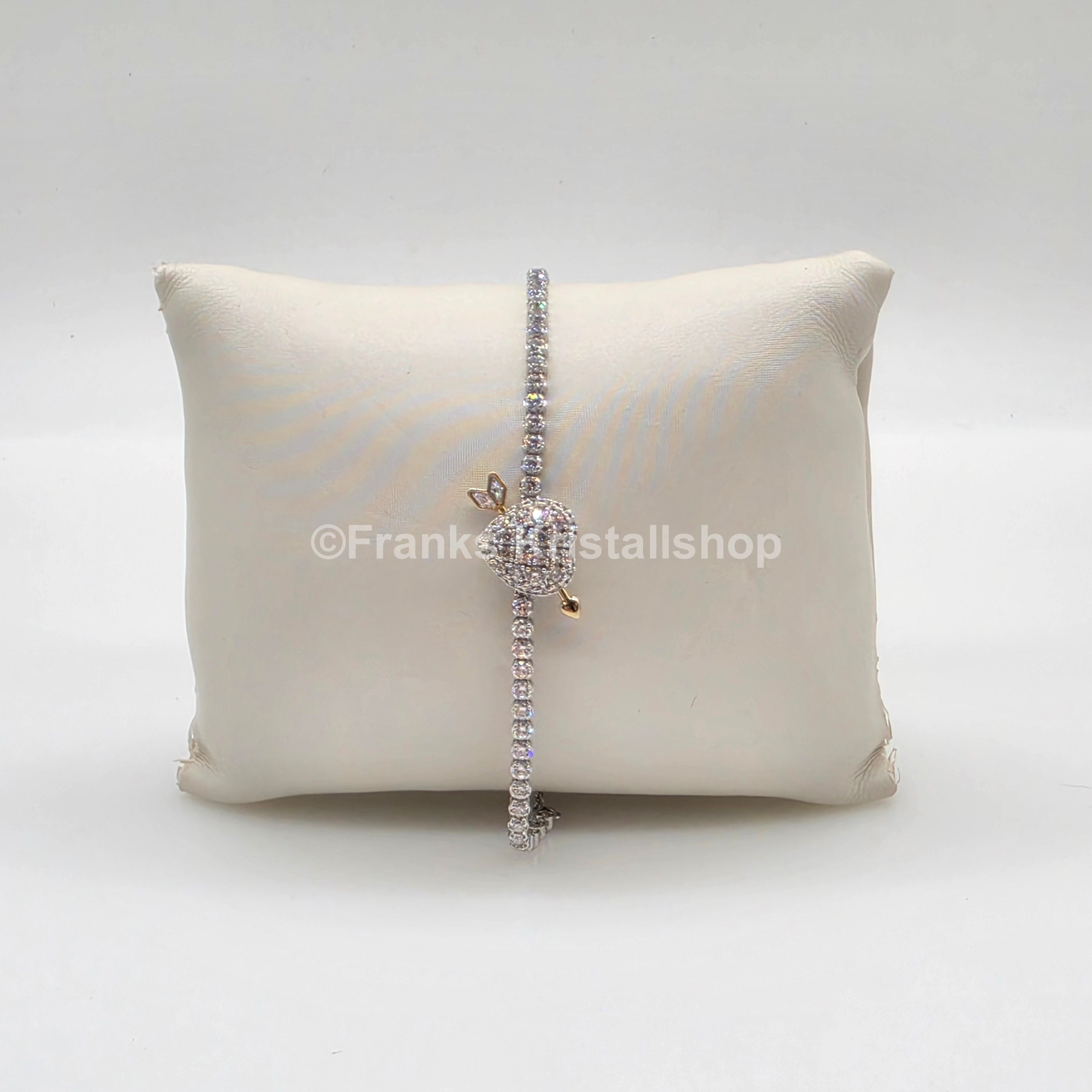 SWAROVSKI Idyllia Armband, Herz mit Pfeil, Liebespfeil, Rhod. 5742022