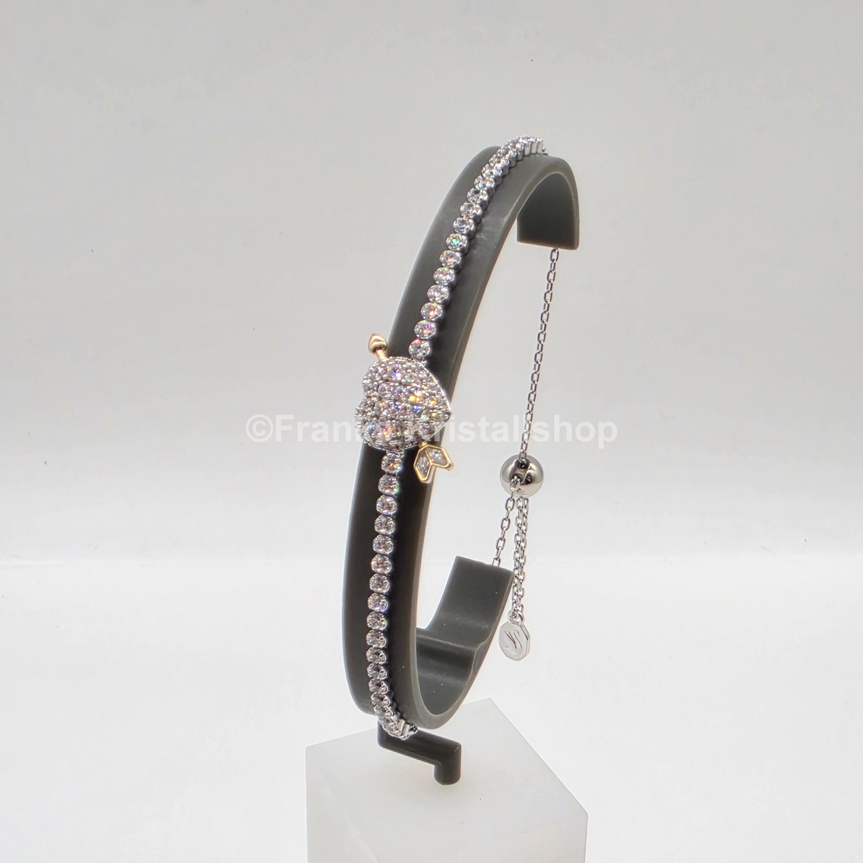 SWAROVSKI Idyllia Armband, Herz mit Pfeil, Liebespfeil, Rhod. 5742022