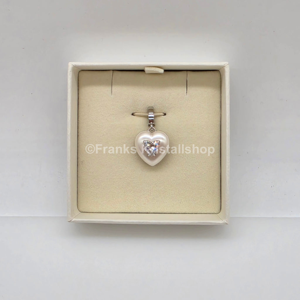SWAROVSKI Idyllia Charm Herz, Perlfarbene Beschichtung Rhodiniert 5742960