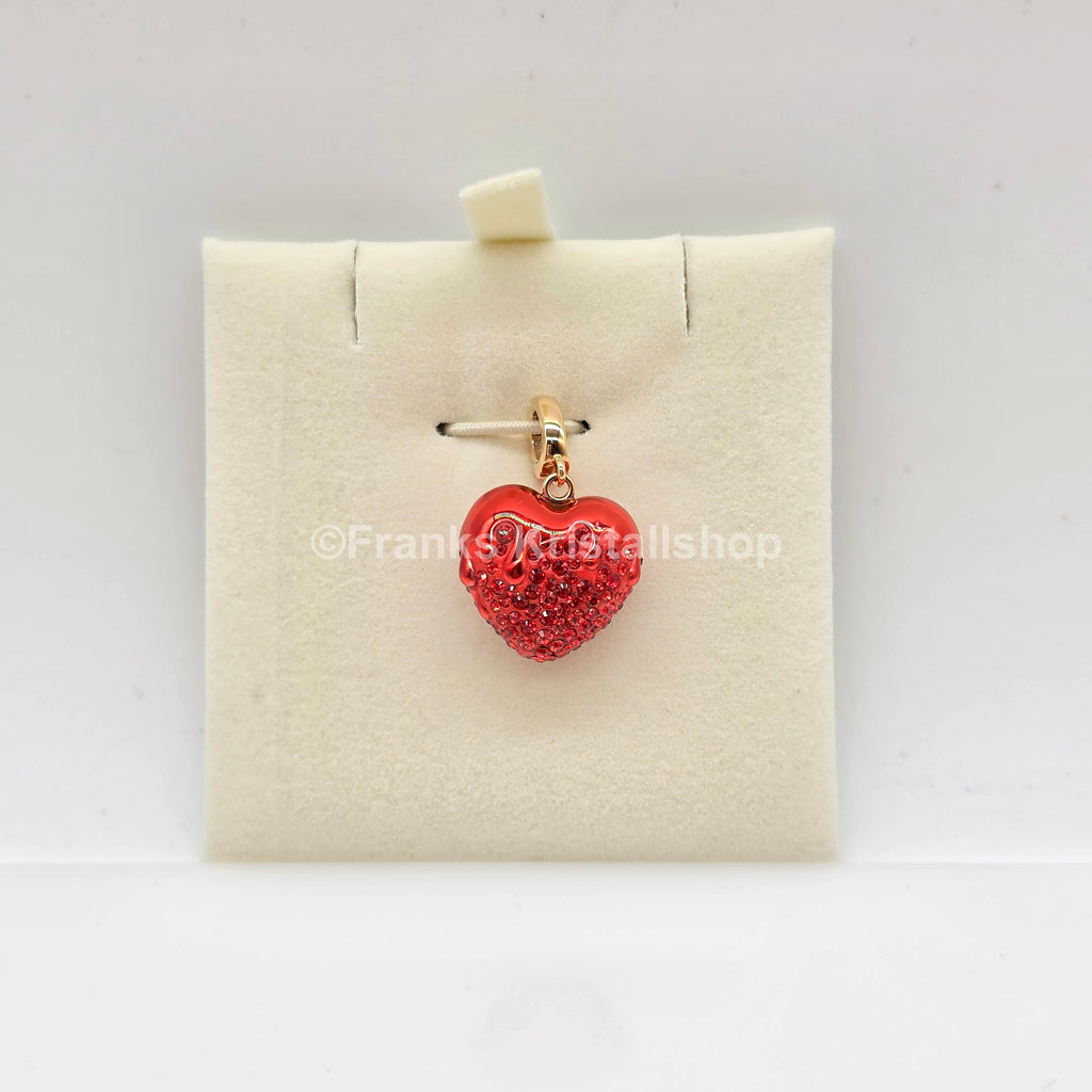 SWAROVSKI Idyllia Charm Anhänger Herz, Rot, Goldbeschichtung 5742994