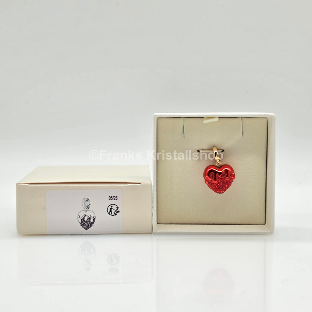 SWAROVSKI Idyllia Charm Anhänger Herz, Rot, Goldbeschichtung 5742994