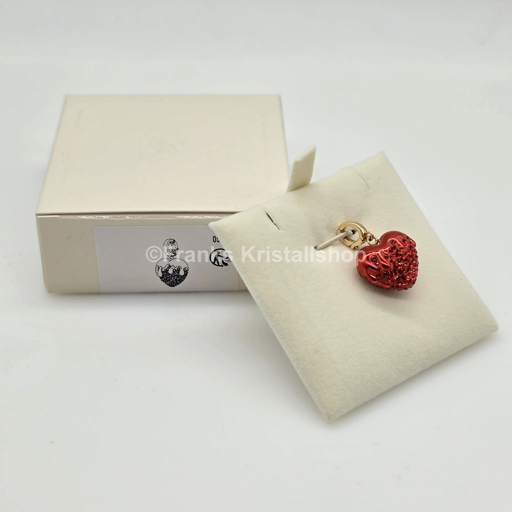 SWAROVSKI Idyllia Charm Anhänger Herz, Rot, Goldbeschichtung 5742994