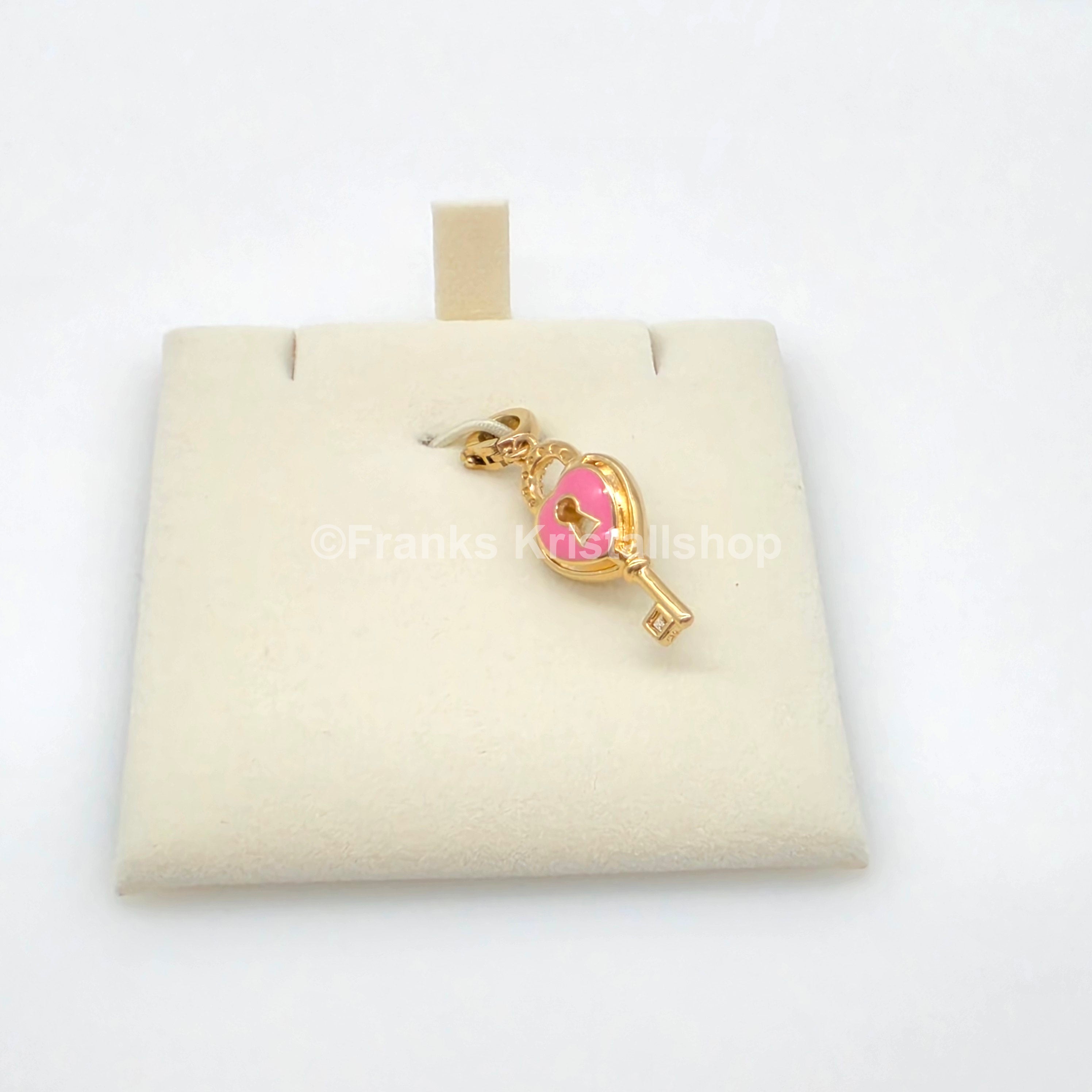 SWAROVSKI Idyllia Charm Herz mit Schlüssel, Weiß, Goldbeschichtet 5742959