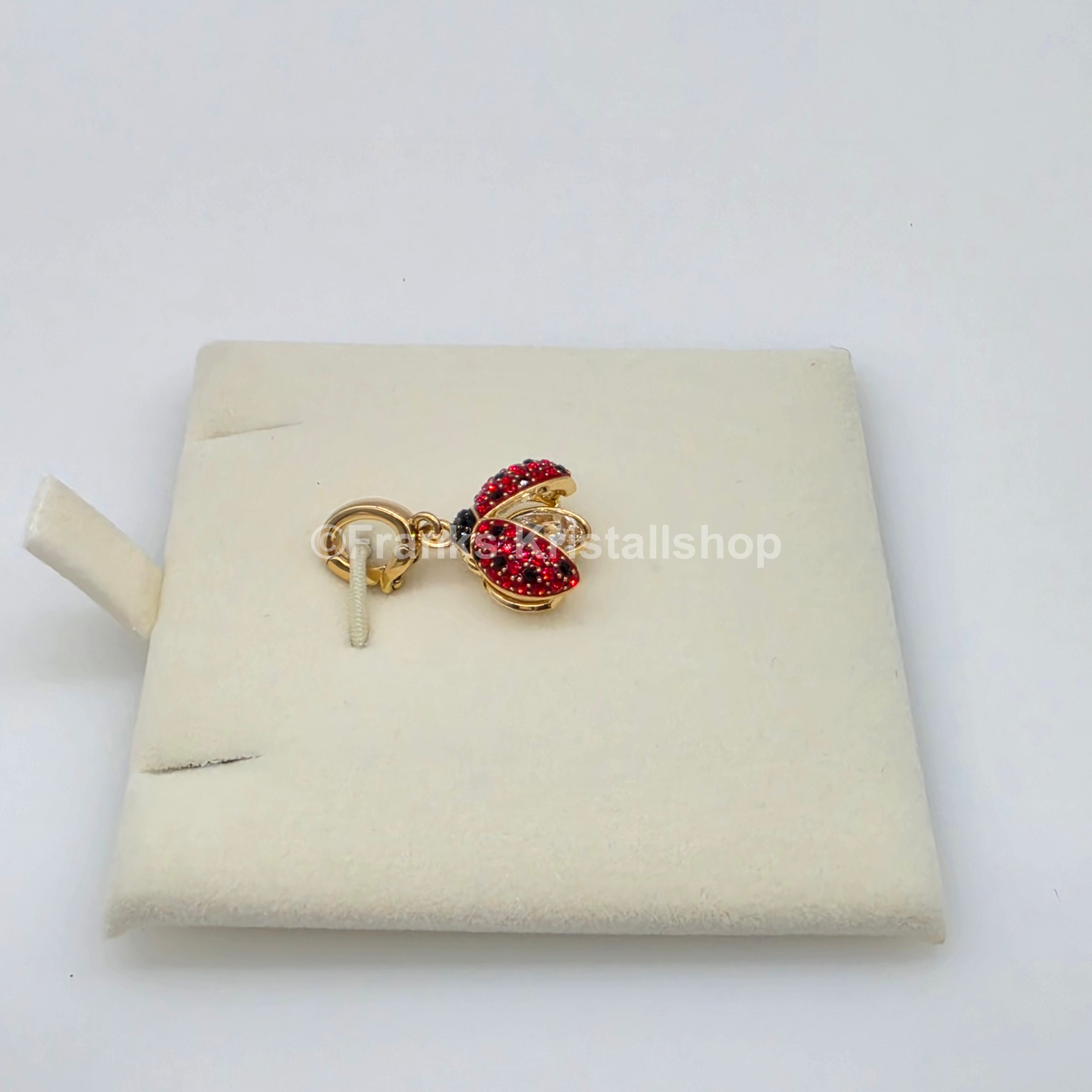 SWAROVSKI Idyllia Charm Marienkäfer, Rot, Goldbeschichtet 5743138