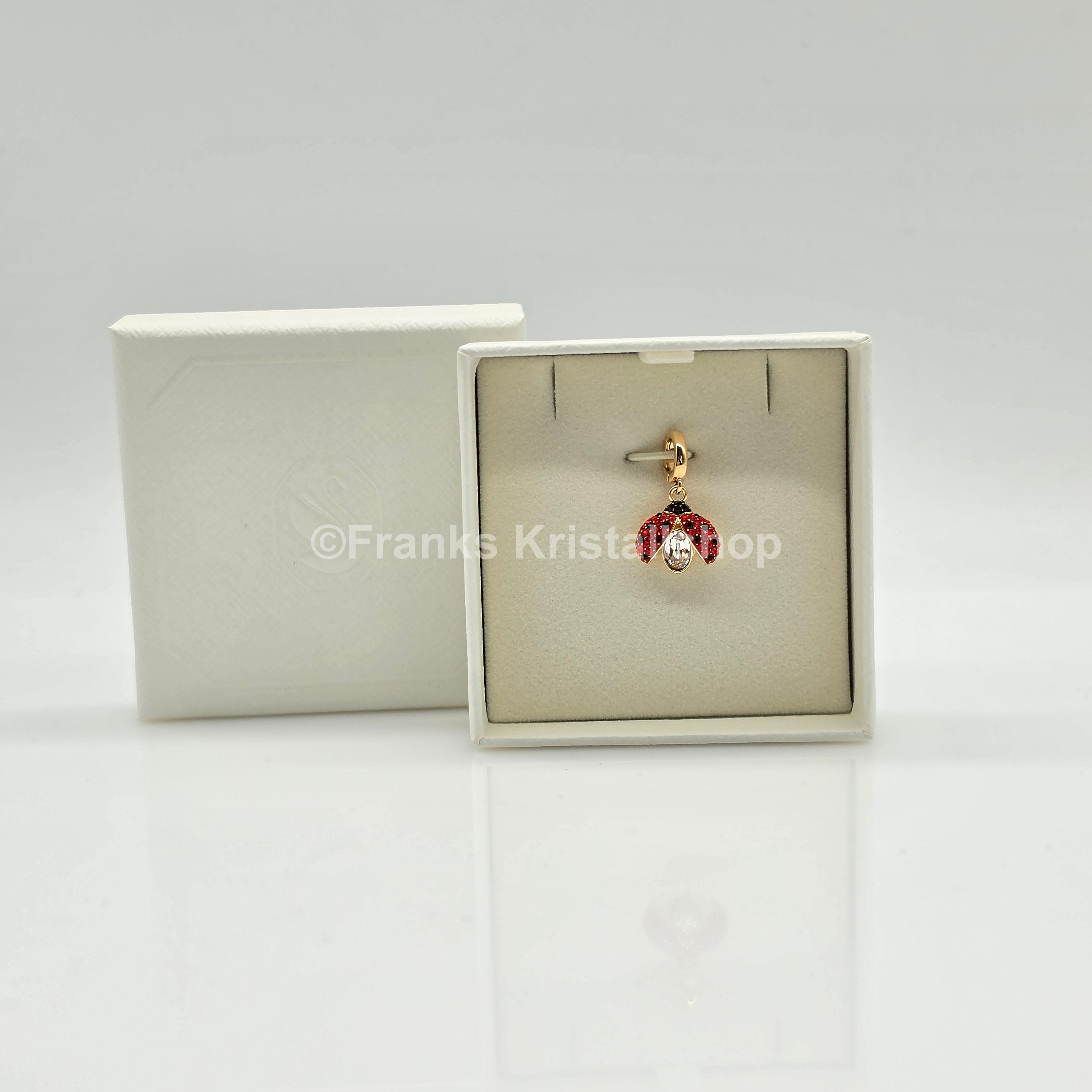 SWAROVSKI Idyllia Charm Marienkäfer, Rot, Goldbeschichtet 5743138