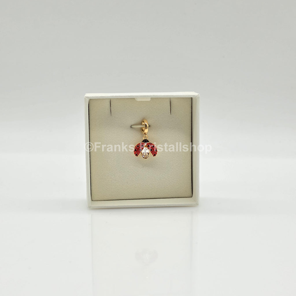 SWAROVSKI Idyllia Charm Marienkäfer, Rot, Goldbeschichtet 5743138