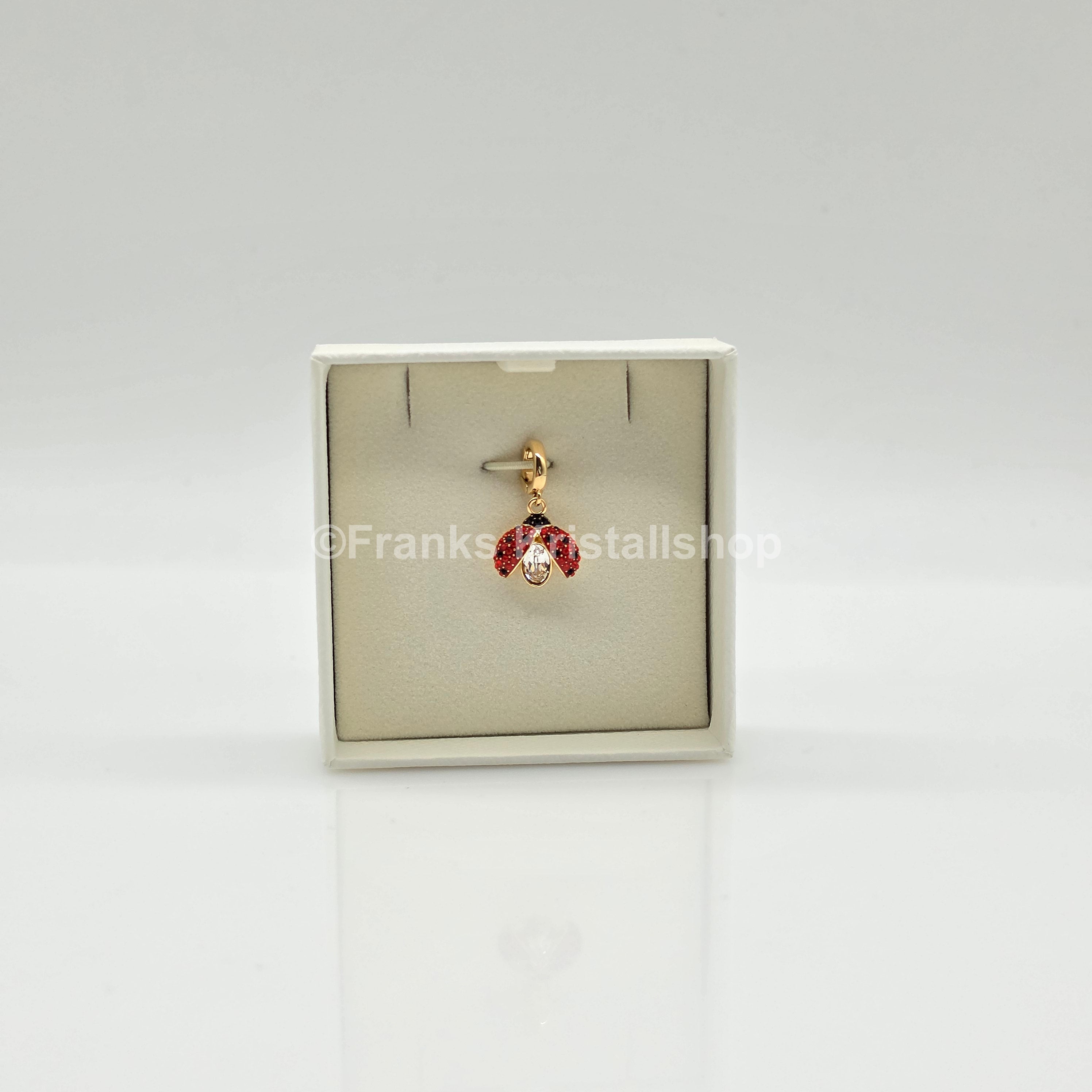 SWAROVSKI Idyllia Charm Marienkäfer, Rot, Goldbeschichtet 5743138