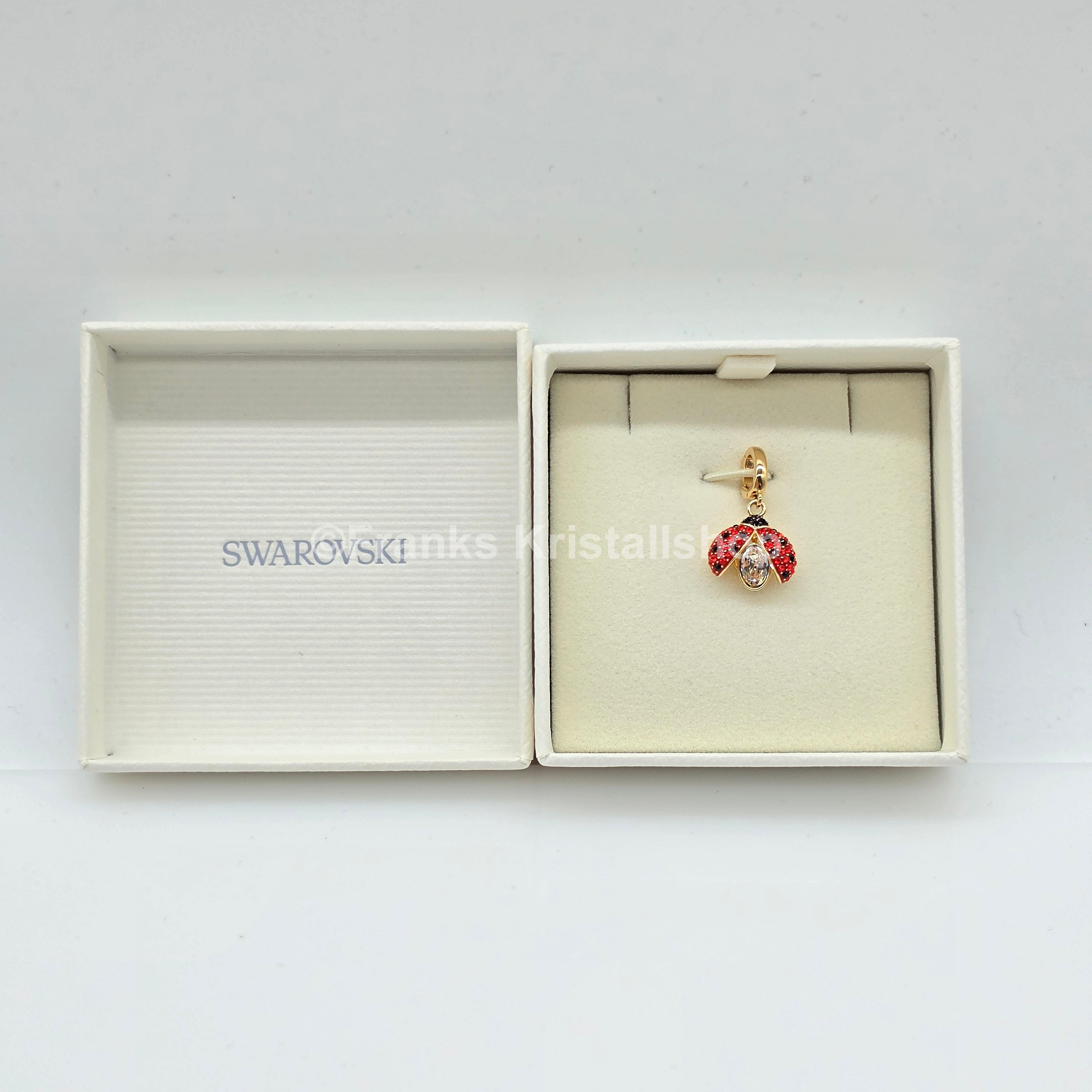 SWAROVSKI Idyllia Charm Marienkäfer, Rot, Goldbeschichtet 5743138
