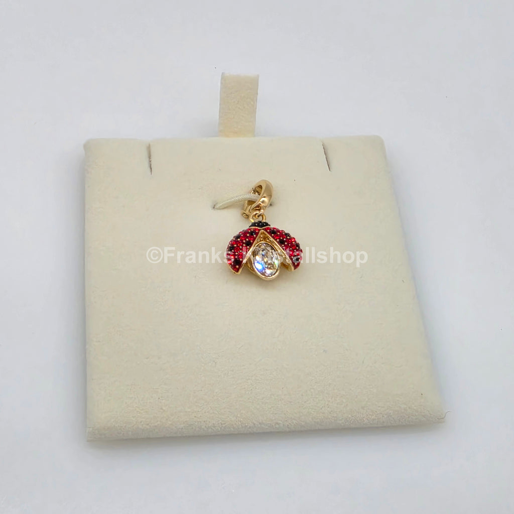 SWAROVSKI Idyllia Charm Marienkäfer, Rot, Goldbeschichtet 5743138