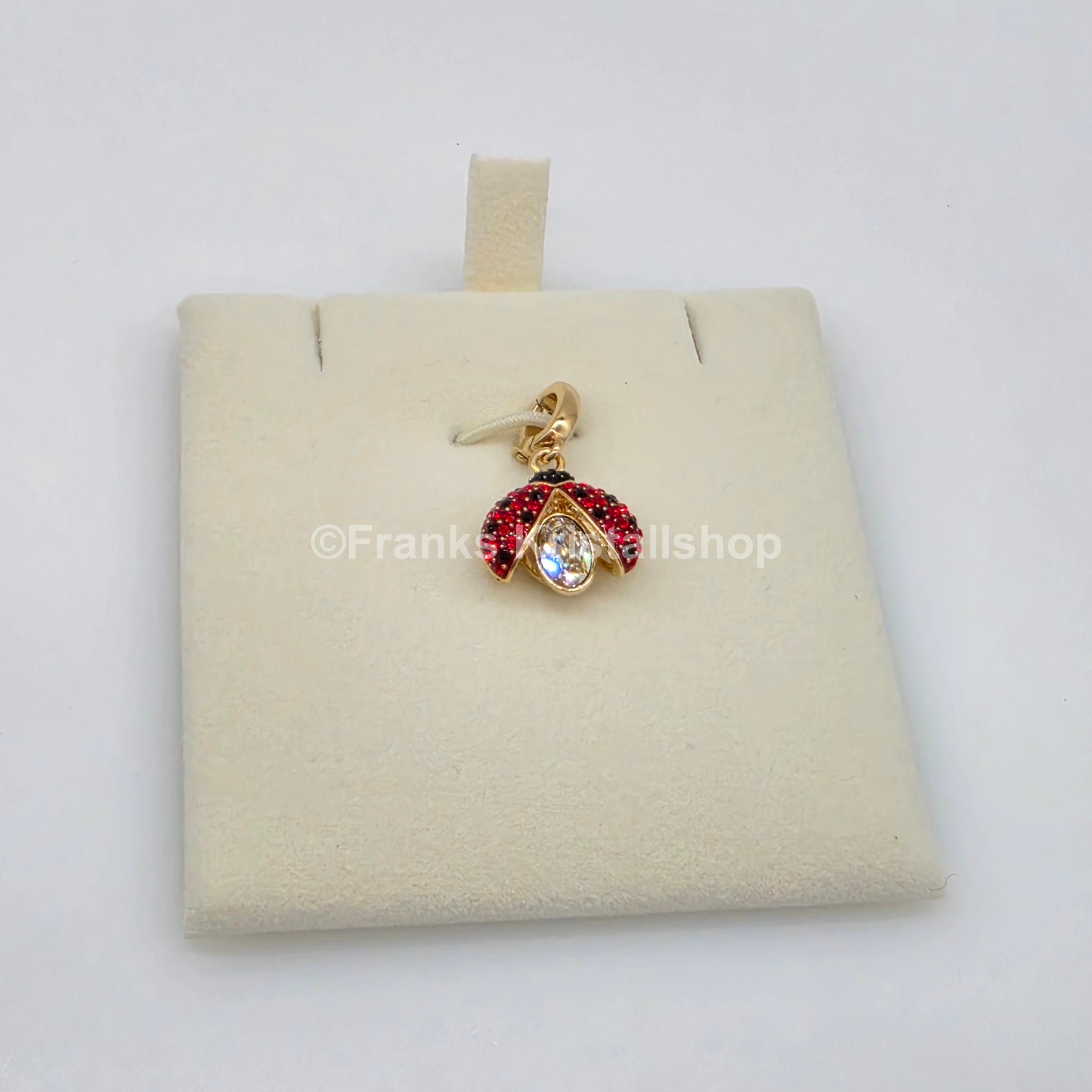 SWAROVSKI Idyllia Charm Marienkäfer, Rot, Goldbeschichtet 5743138