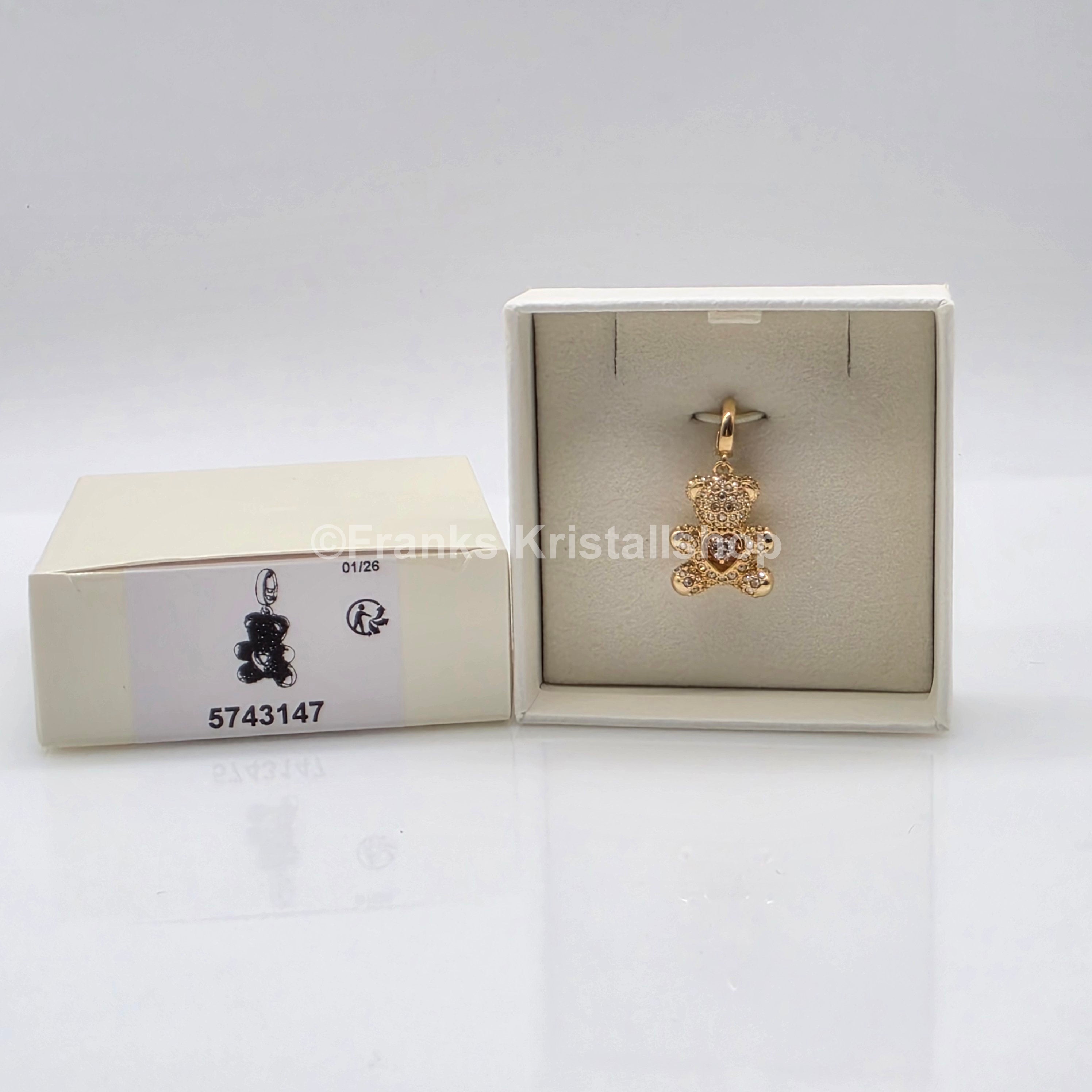 SWAROVSKI Idyllia Charm Teddy, Goldfarben, Goldbeschichtet 5743147