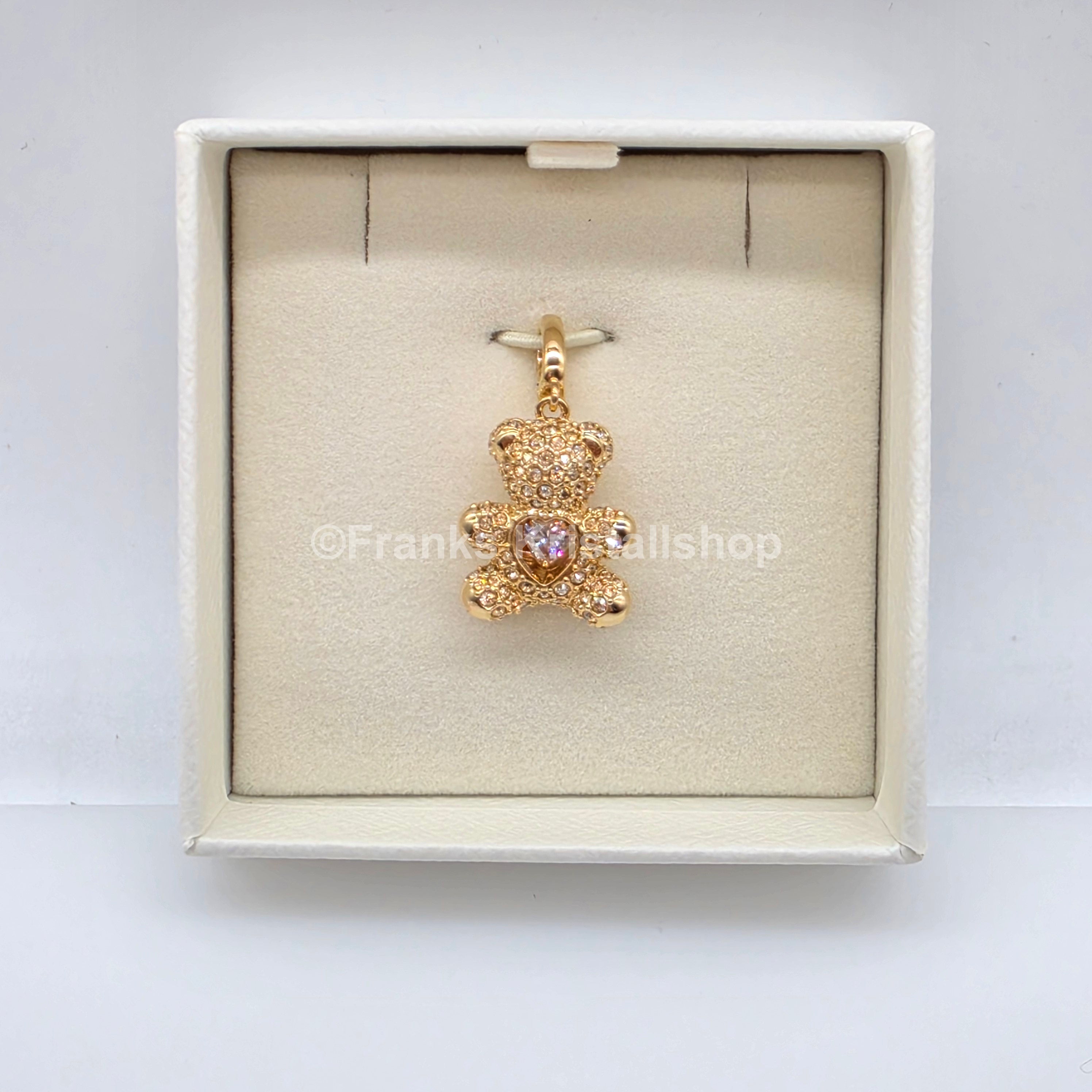 SWAROVSKI Idyllia Charm Teddy, Goldfarben, Goldbeschichtet 5743147