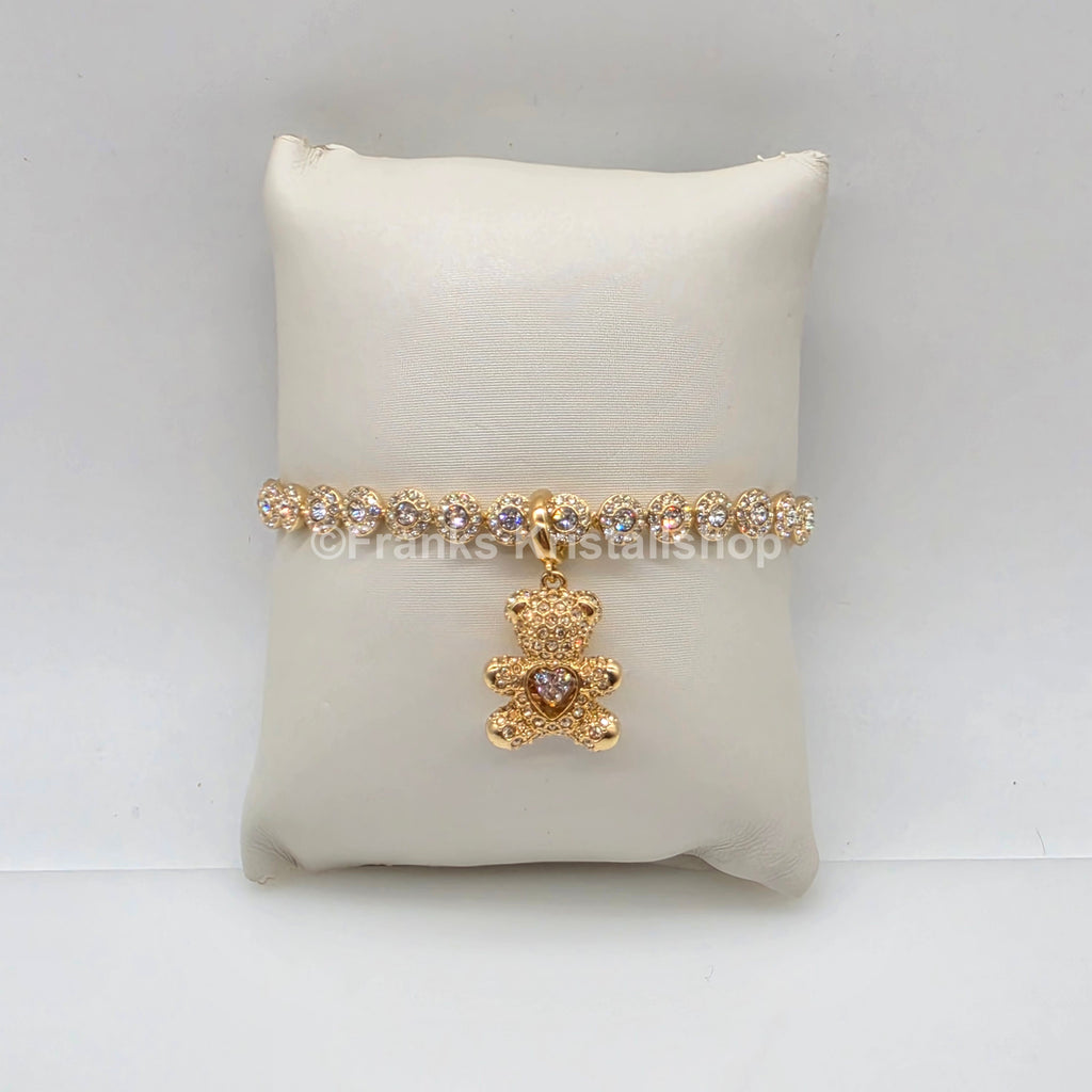 SWAROVSKI Idyllia Charm Teddy, Goldfarben, Goldbeschichtet 5743147