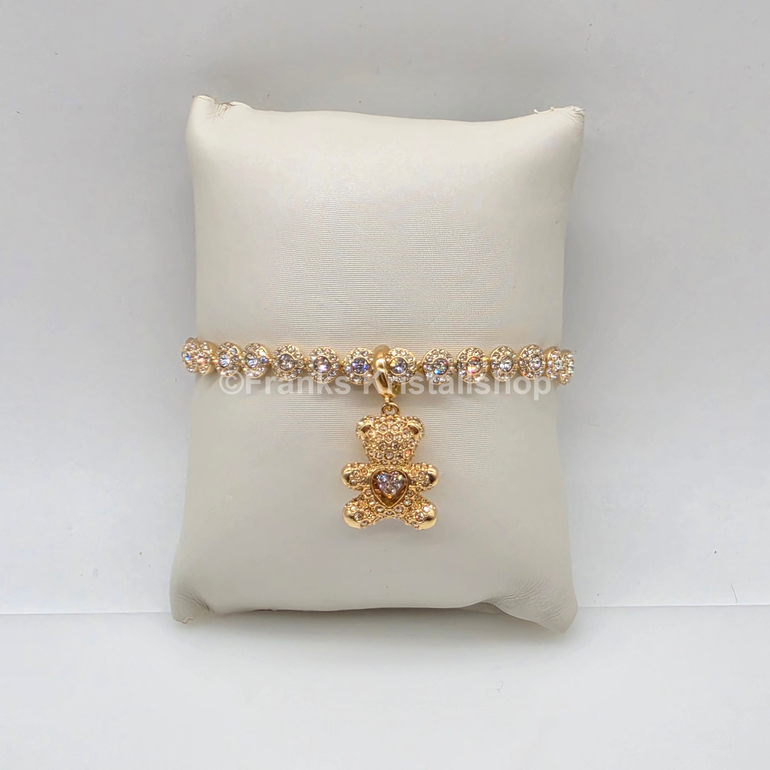 SWAROVSKI Idyllia Charm Teddy, Goldfarben, Goldbeschichtet 5743147