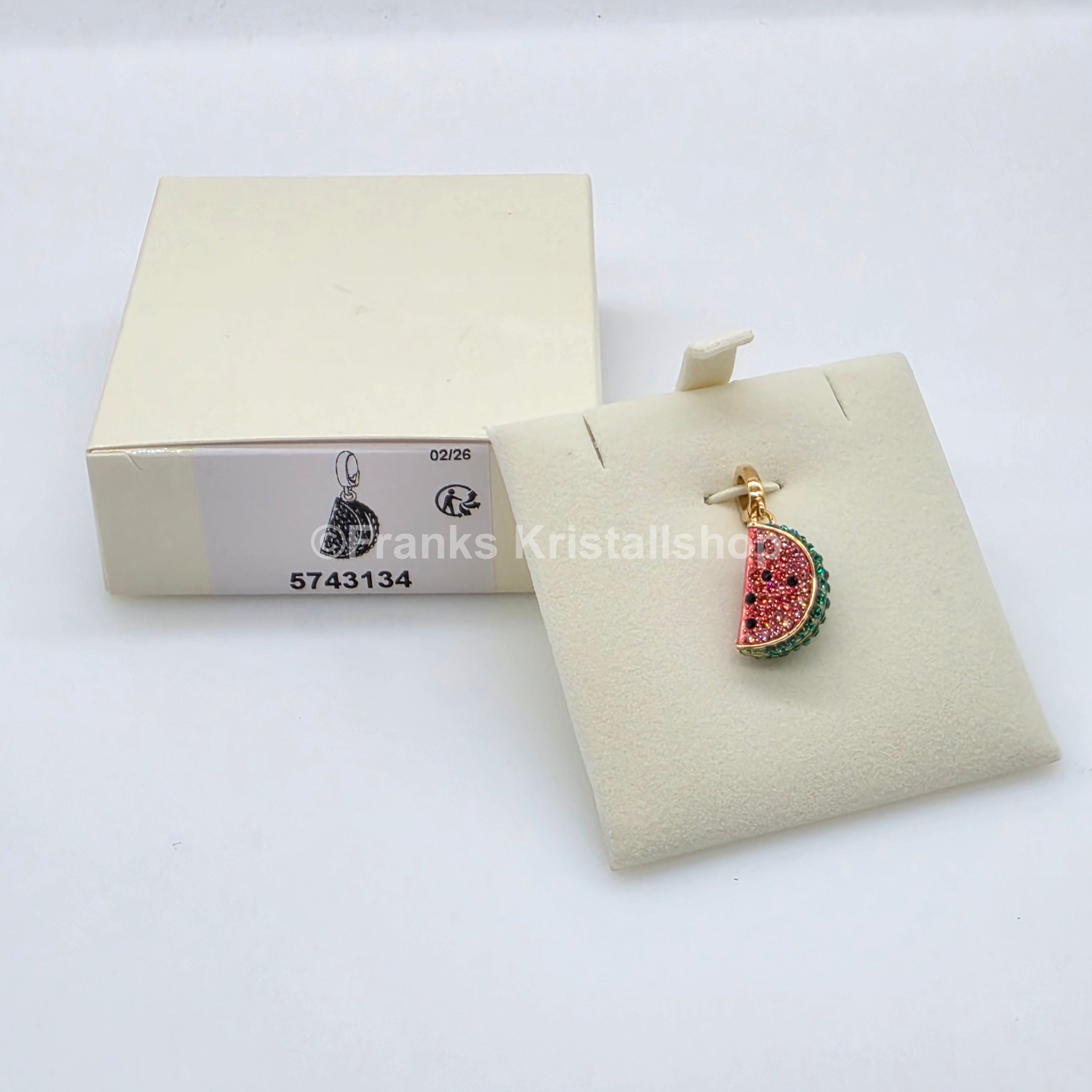 SWAROVSKI Idyllia Charm Anhänger Wassermelone, Gold 5743134